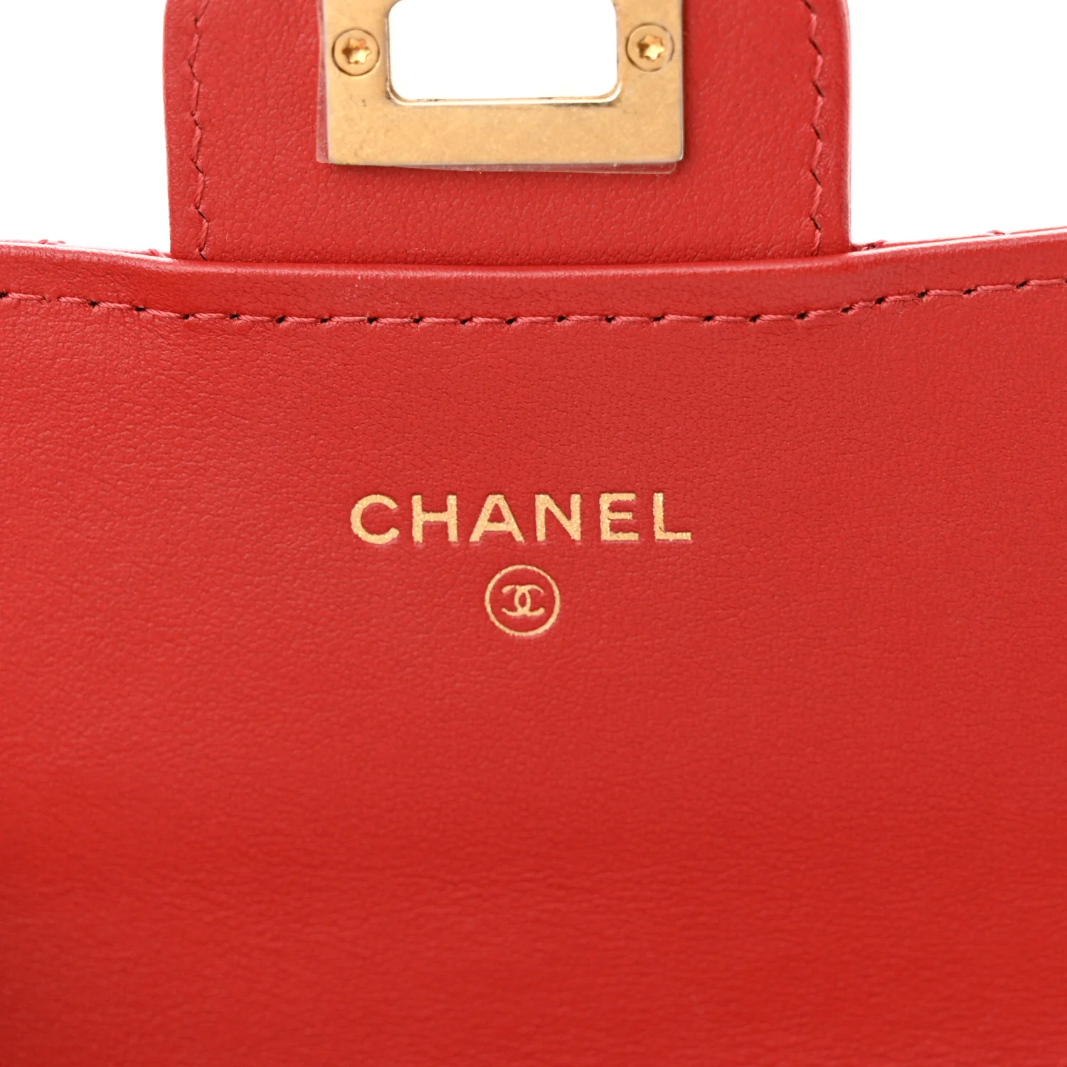 Aged Calfskin Quilted 2.55 Reissue Clutch With Chain Red - Top Club