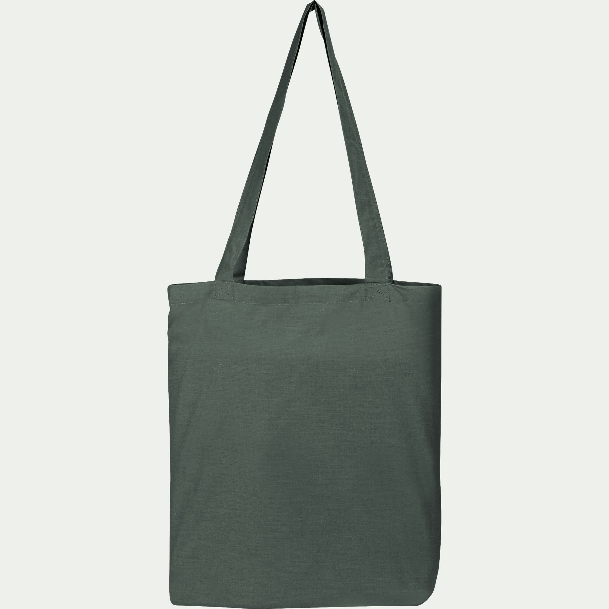 FLORE - Housse de couette en percale de coton 240x220cm - vert cèdre