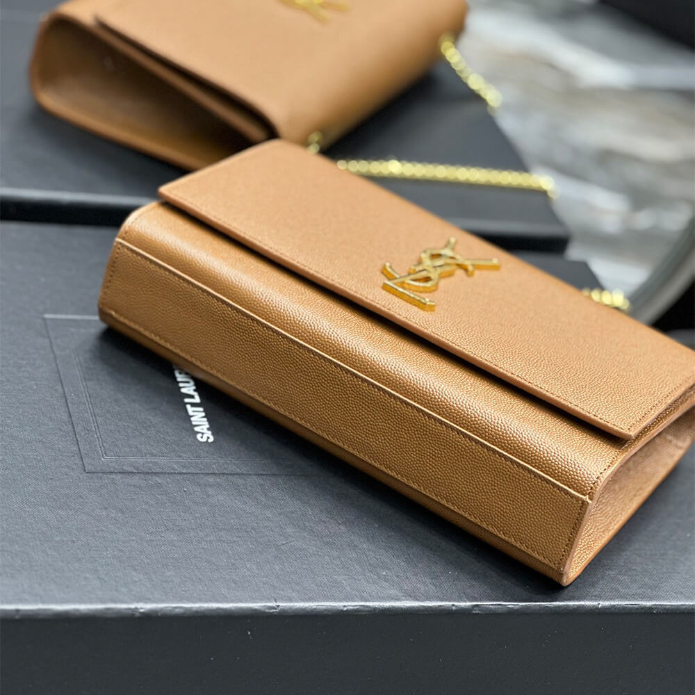 YSL kate medium in grain de poudre embossed leather - Top Club