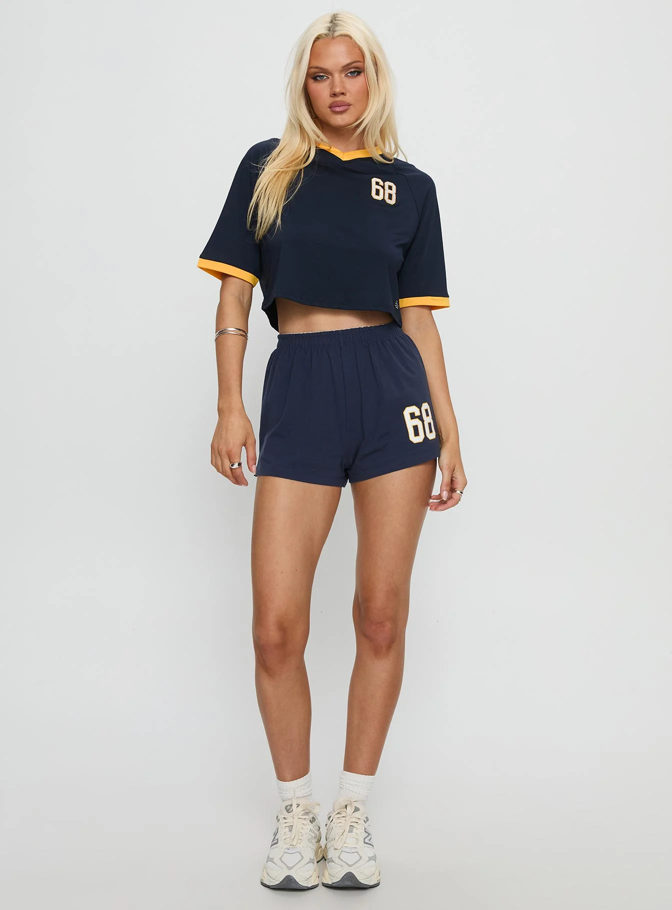 UC Berkeley Cropped Soccer Jersey Tee Blue