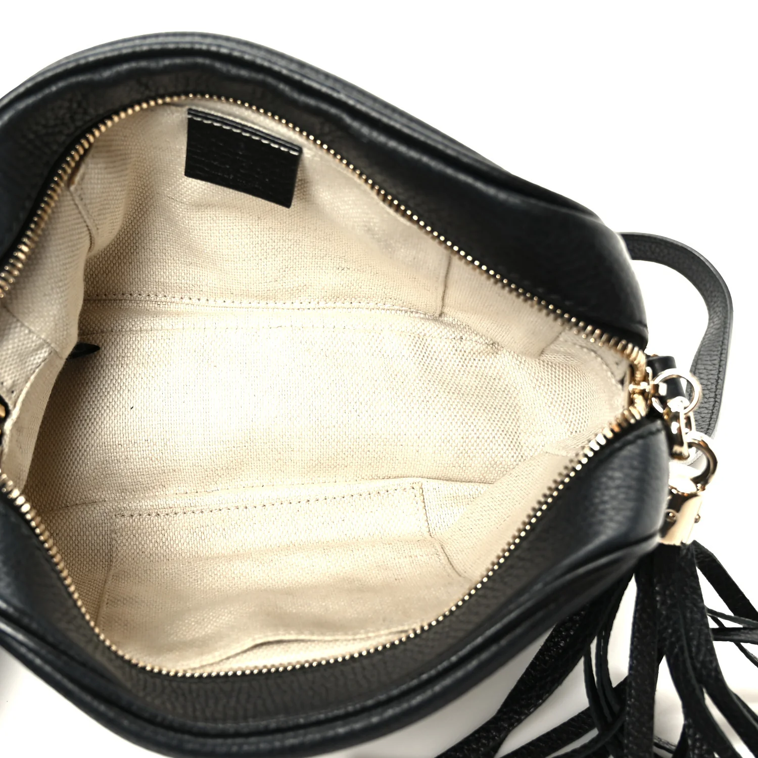 Pebbled Calfskin Small Soho Disco Bag Black - Top Club