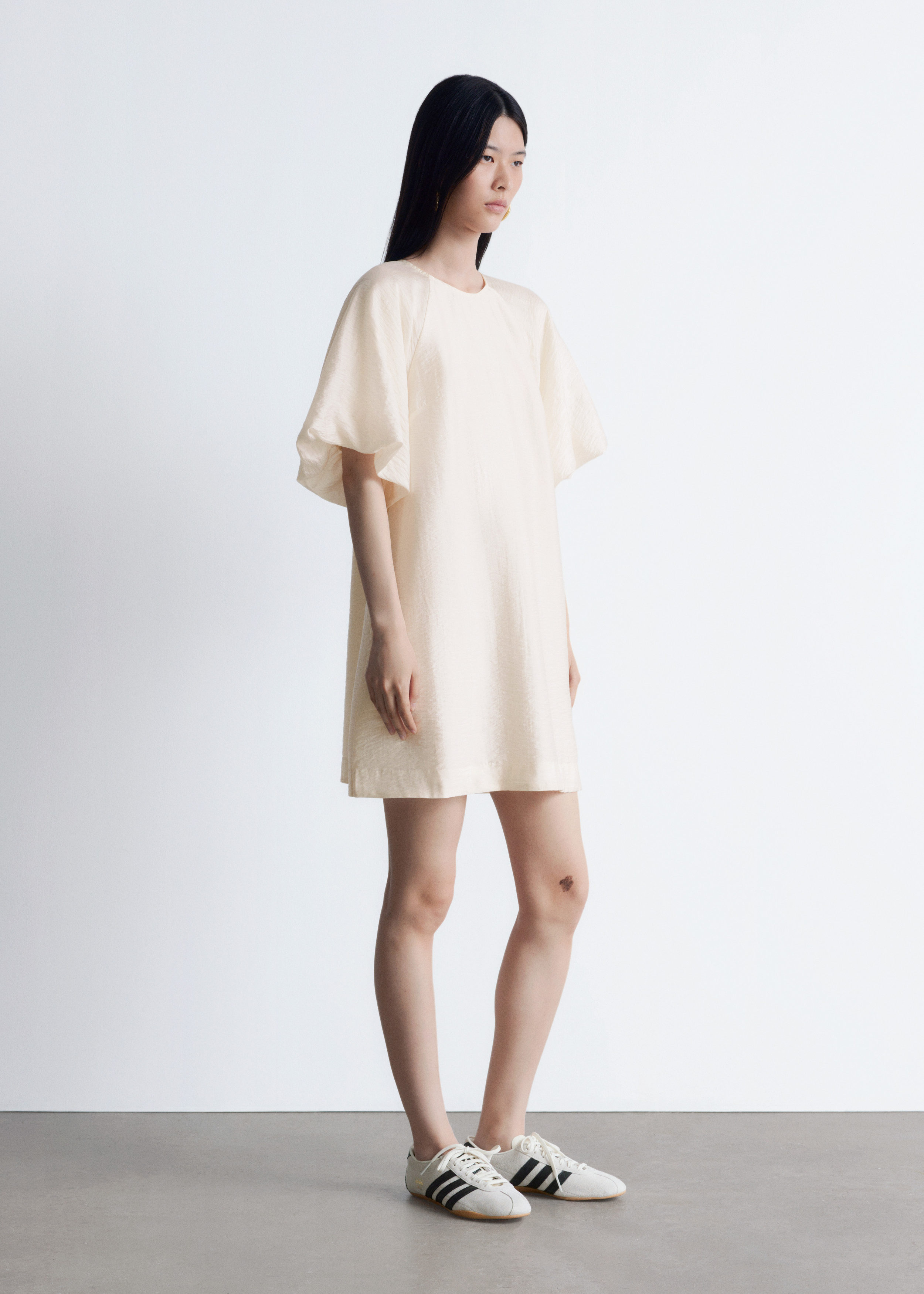 & Other Stories PUFF-SLEEVE MINI DRESS