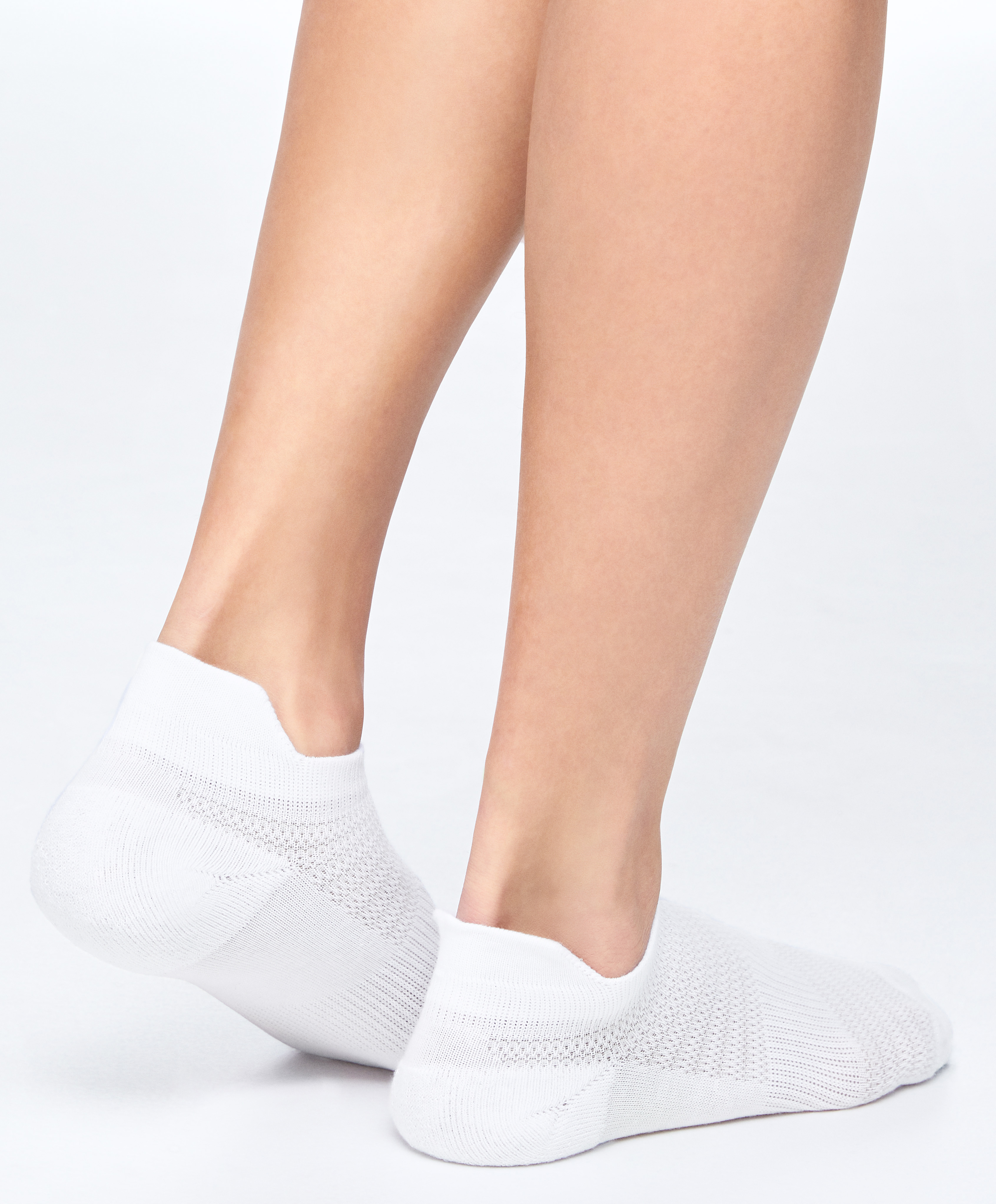 OYSHO 3 pairs of tab cotton blend sports sneaker socks