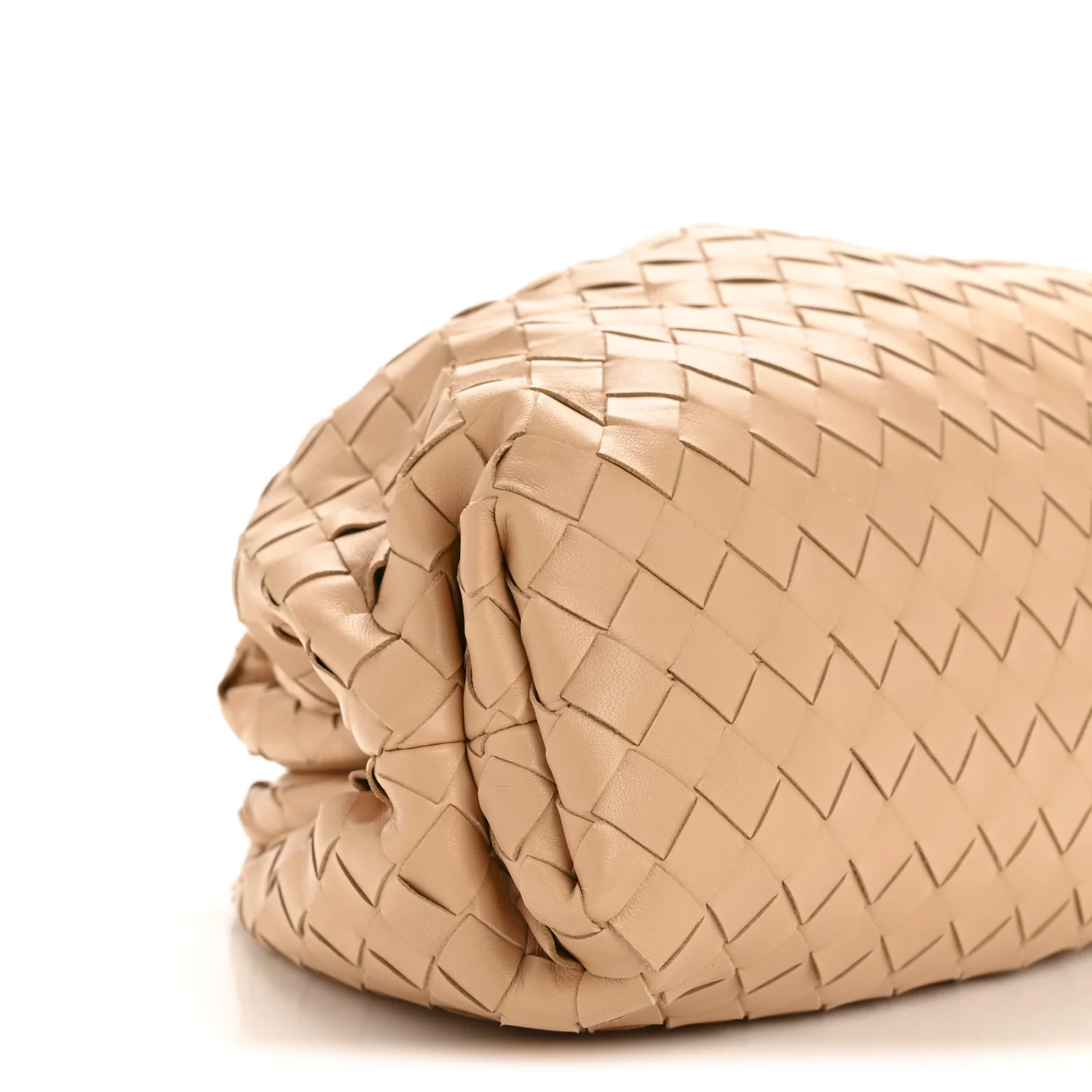 Nappa Maxi Intrecciato The Pouch Oversized Clutch Almond - Top Club