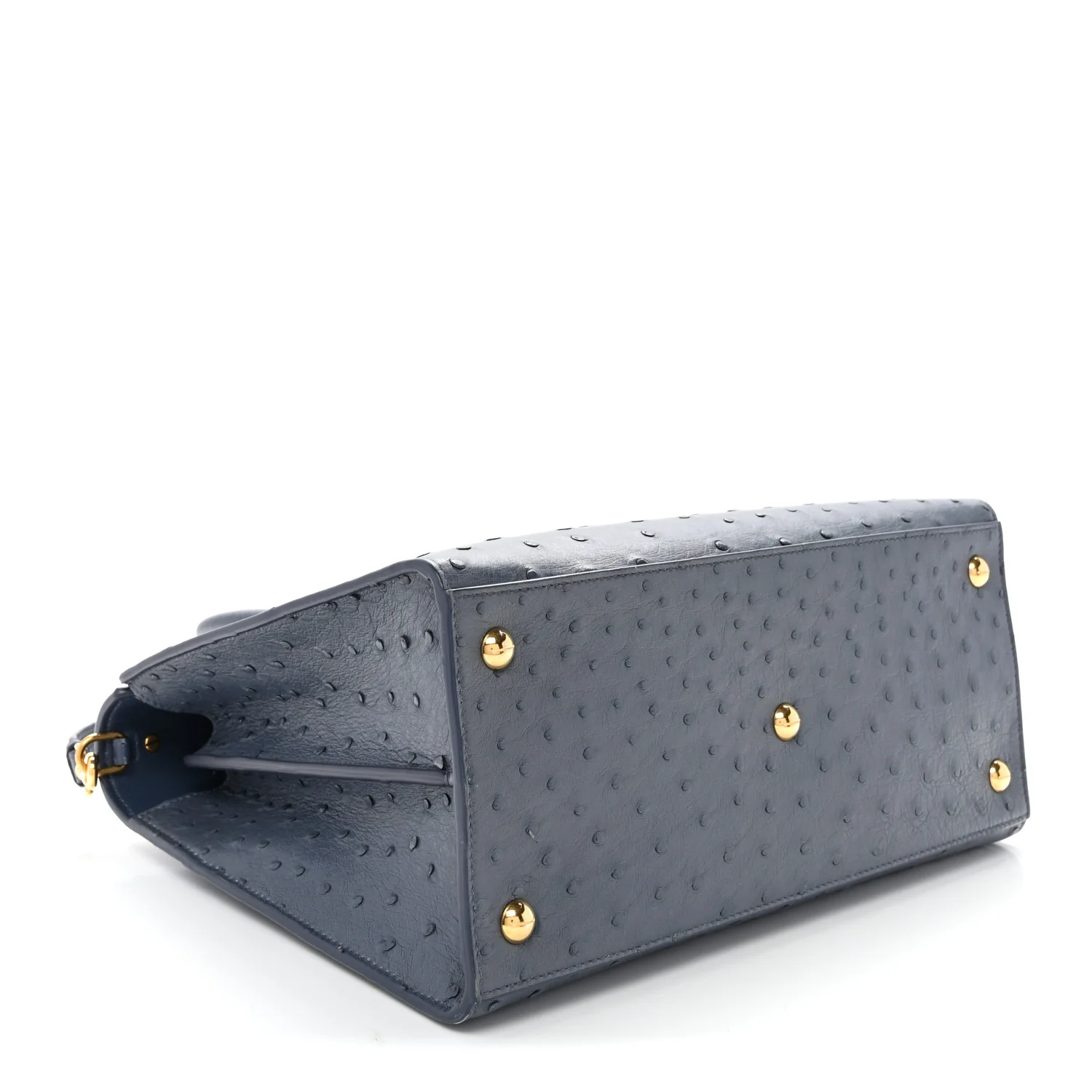 Ostrich Large St. Honore Tote Dark Denim - Top Club