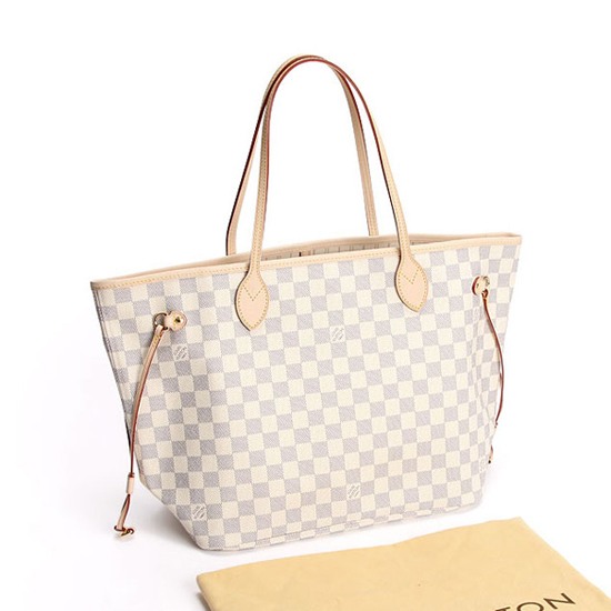 L N51107 Neverfull MM Shoulder Bag Damier Azur Canvas - Top Club