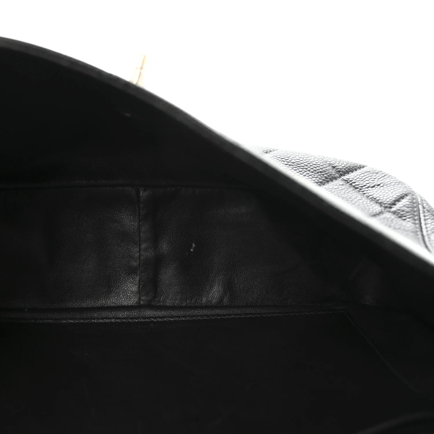 Caviar Quilted Jumbo Single Flap Black - Top Club
