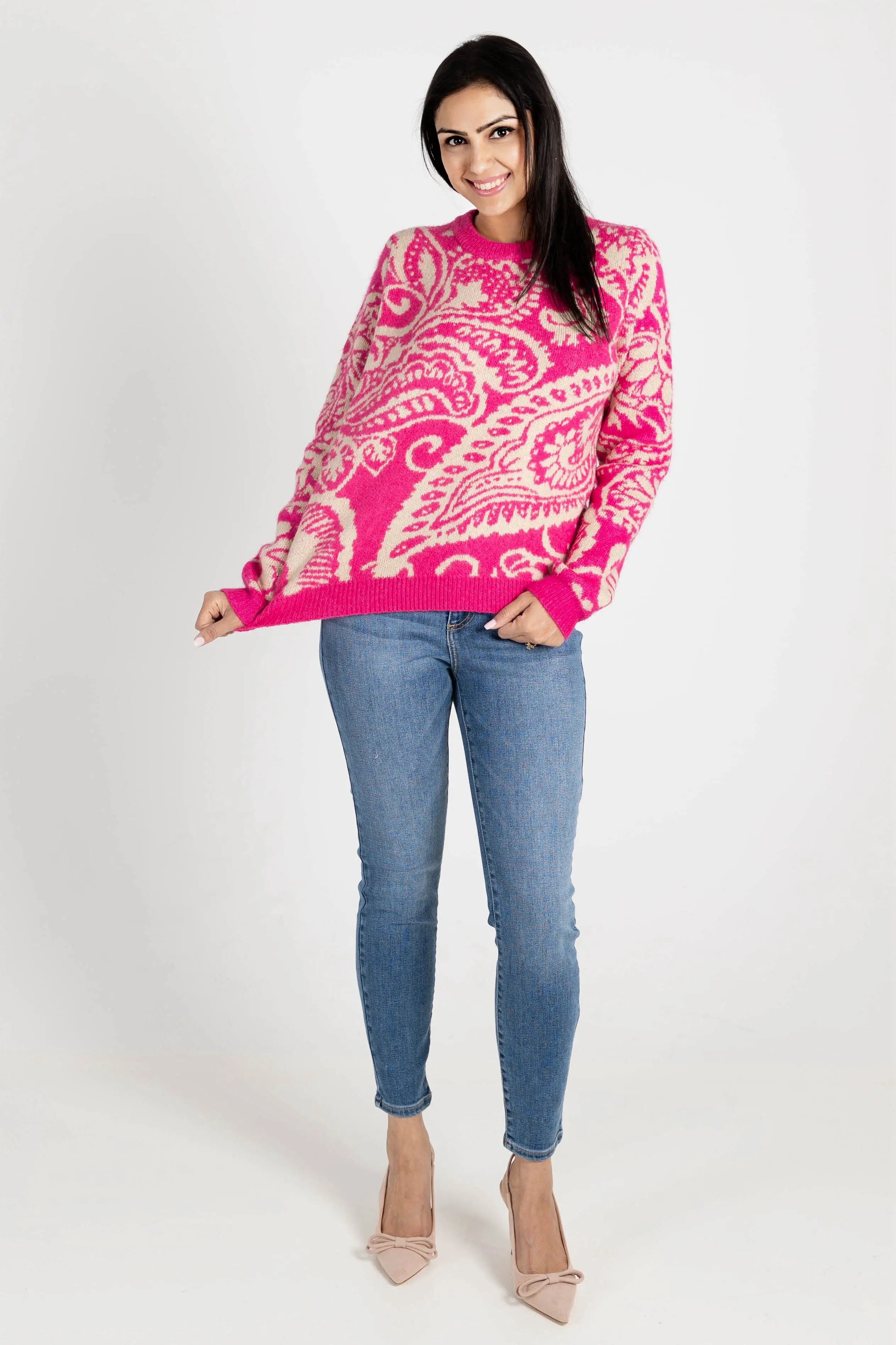 Looking Good in Paisley Sweater - ALJEGJ