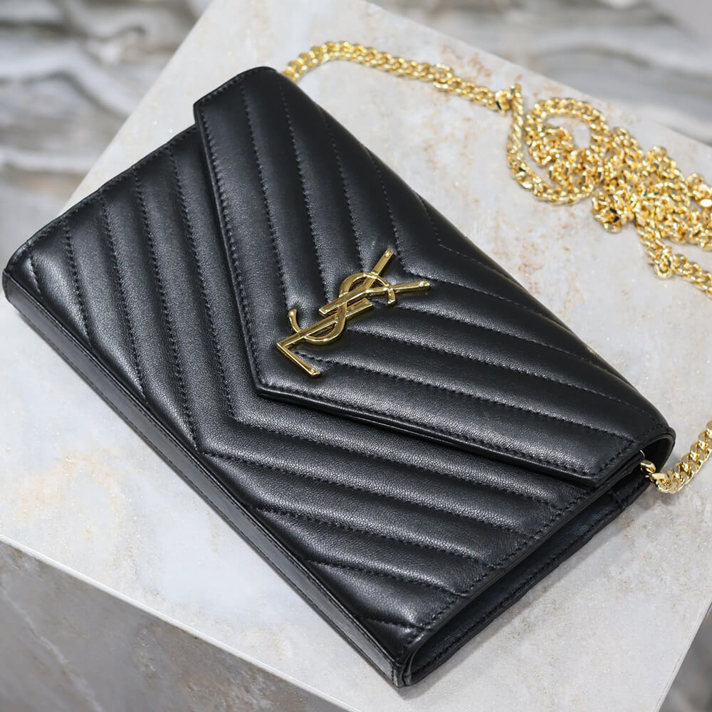 YSL cassandre chain wallet in lambskin - Top Club