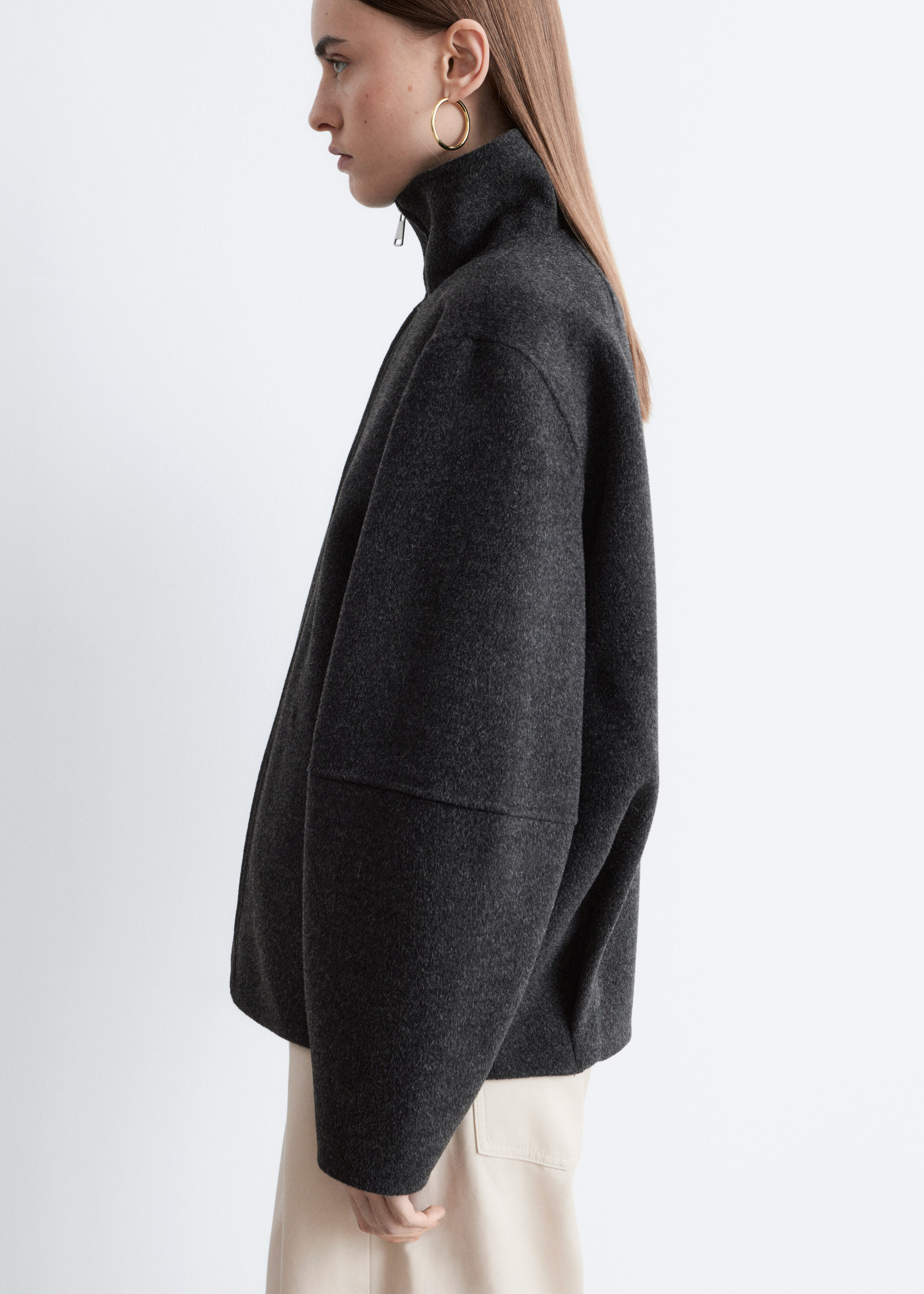 & Other Stories ZIP-UP WOOL JACKET