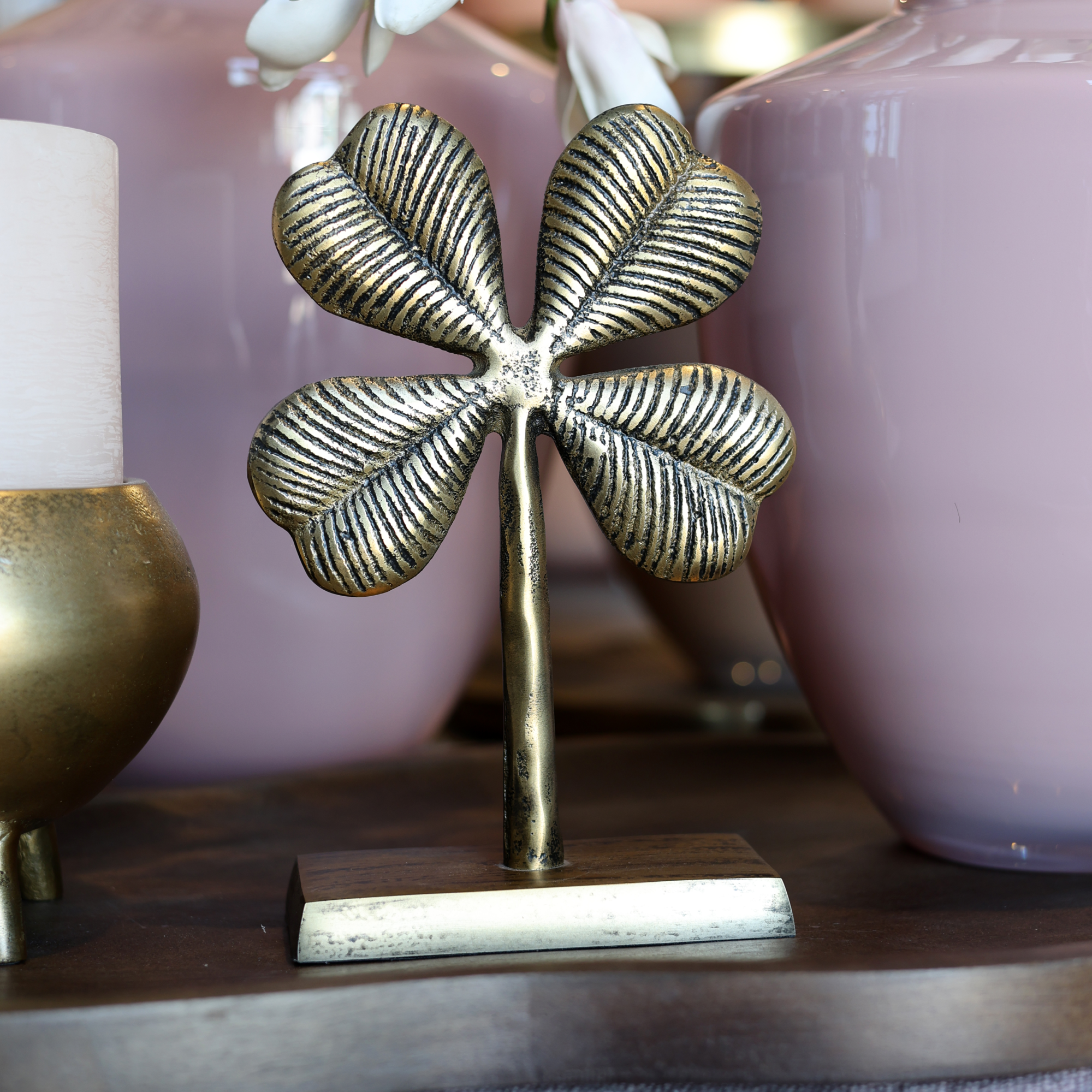 Deco Geluk Santa Fe aged brass L16 x B7 x H23 cm