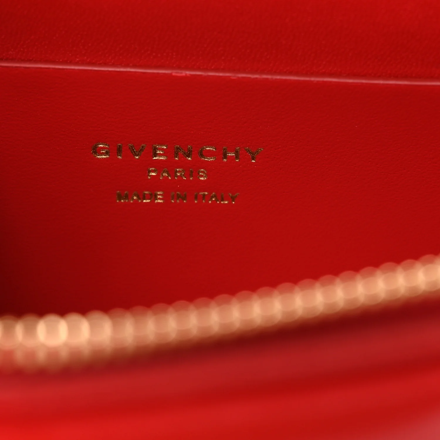 Box Calfskin Antigona Vanity Bag With Chain Vermillon - Top Club