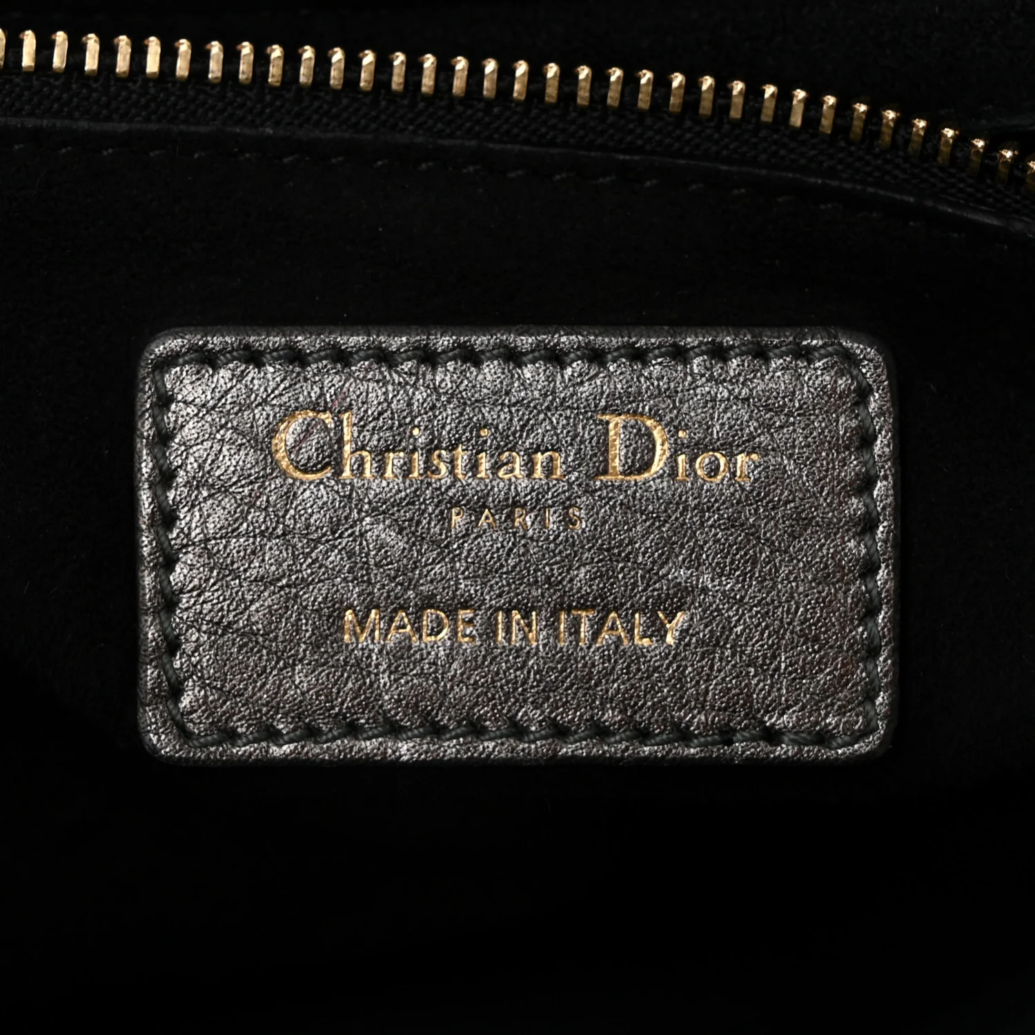 Metallic Grained Calfskin Cannage Medium Supple Lady Dior Steel - Top Club