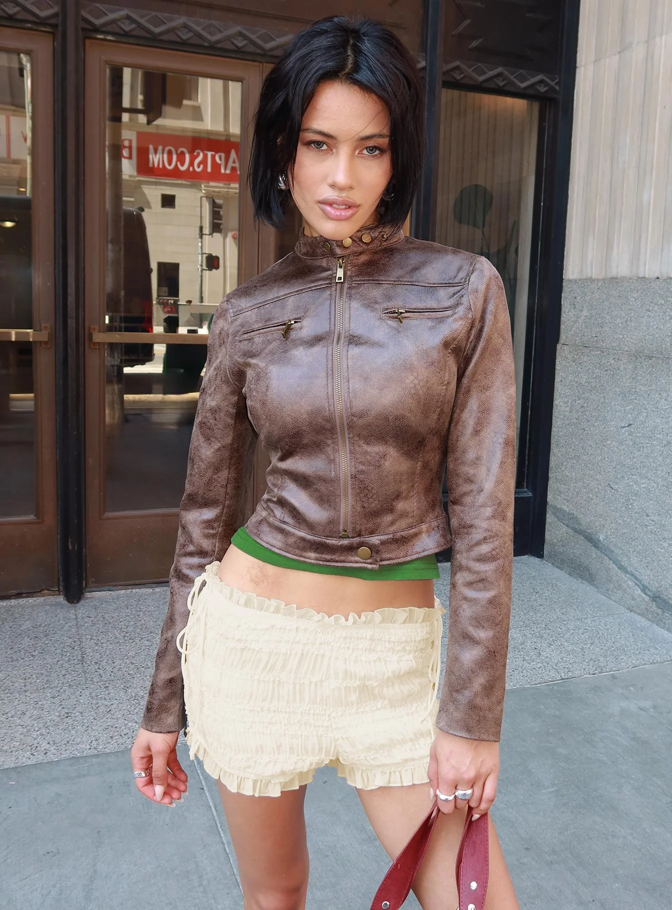 Bella Moto Jacket Chocolate