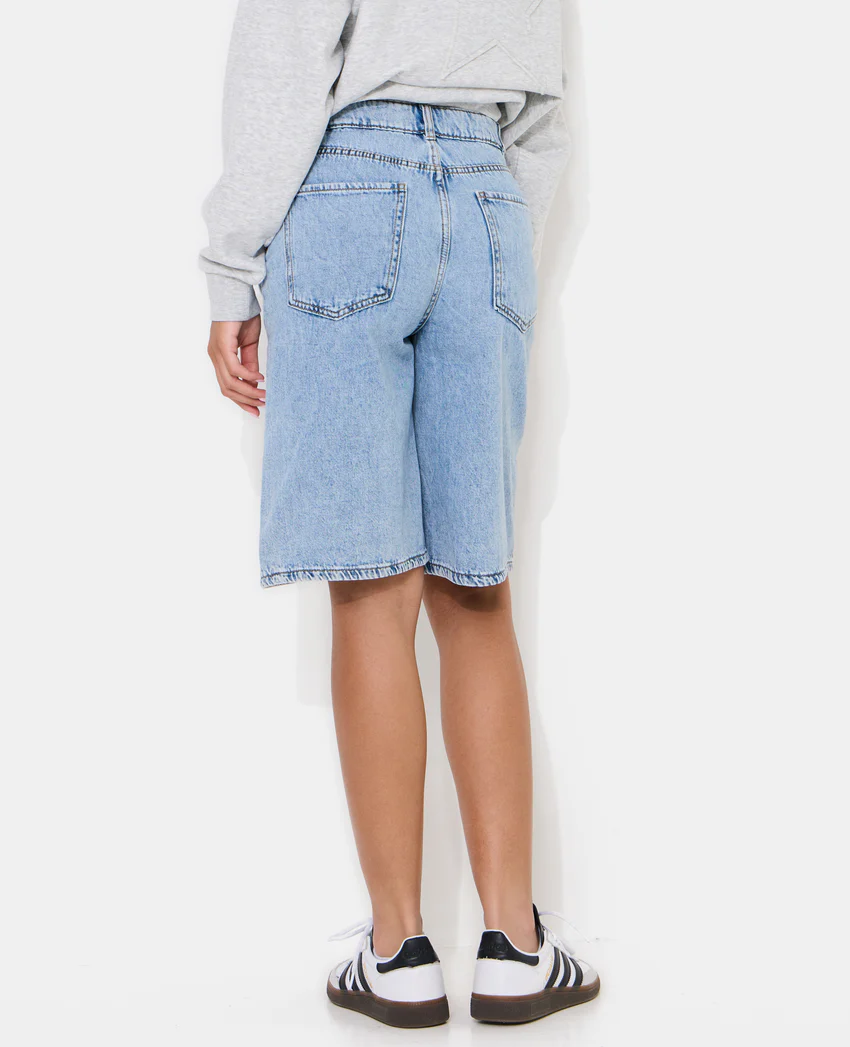 Pimkie Bermuda en jean taille haute avec mini-strass
