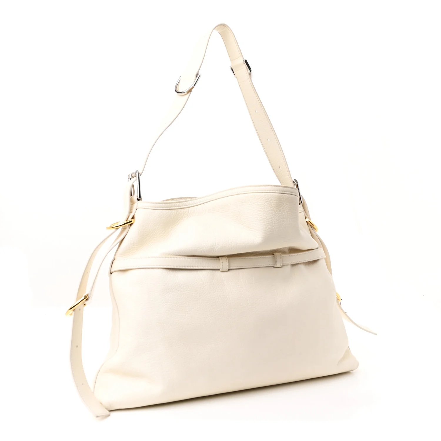 Calfskin Medium Voyou Bag Ivory - Top Club
