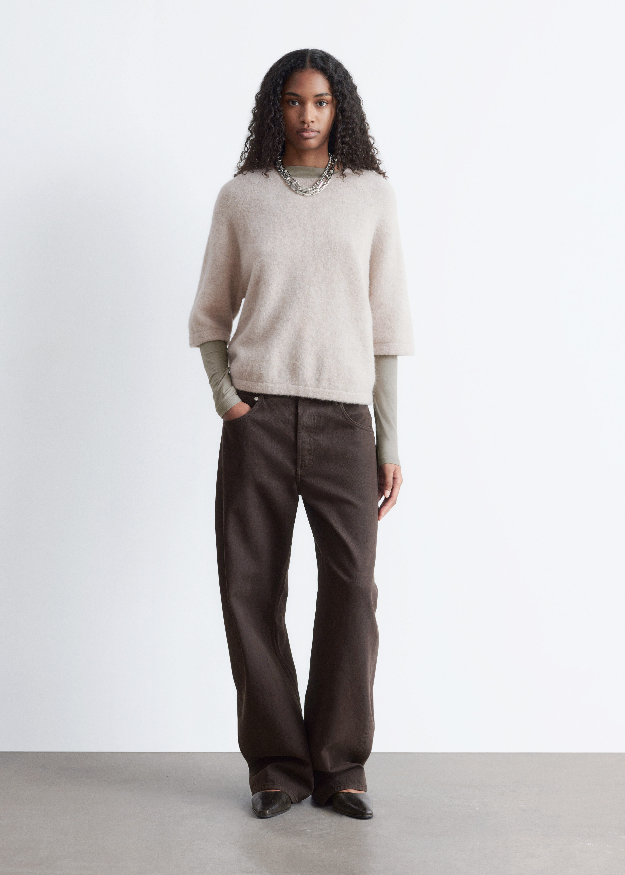 & Other Stories ALPACA-BLEND KNITTED TOP