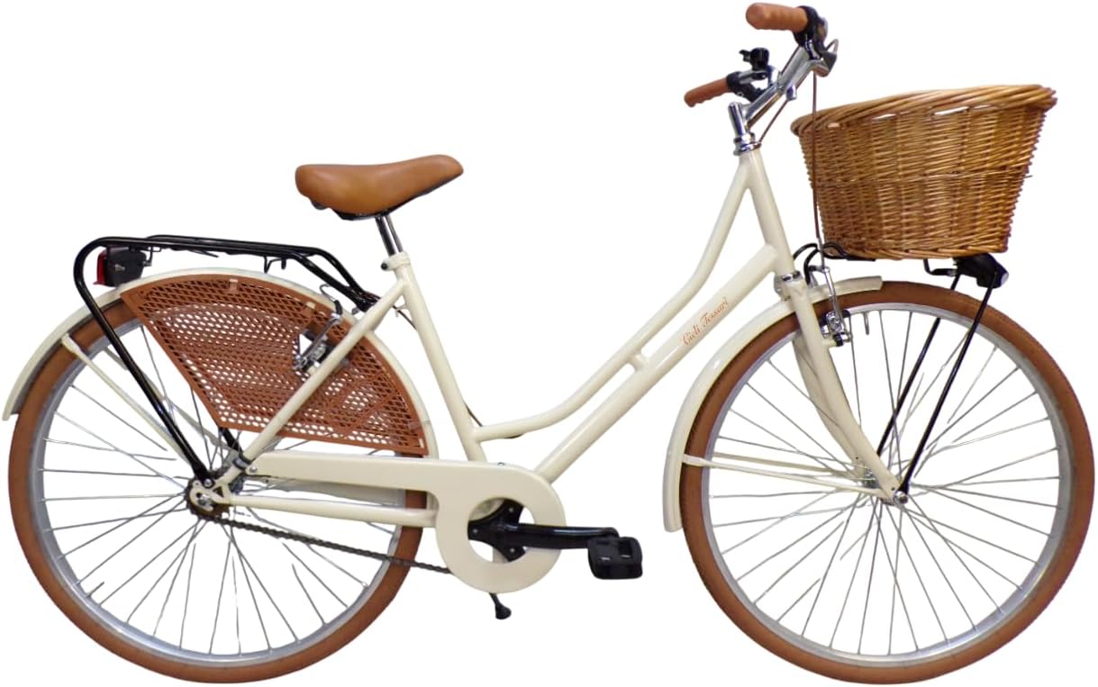 bicicletta donna da città bici da passeggio classica stile retro' vintage olandese 26