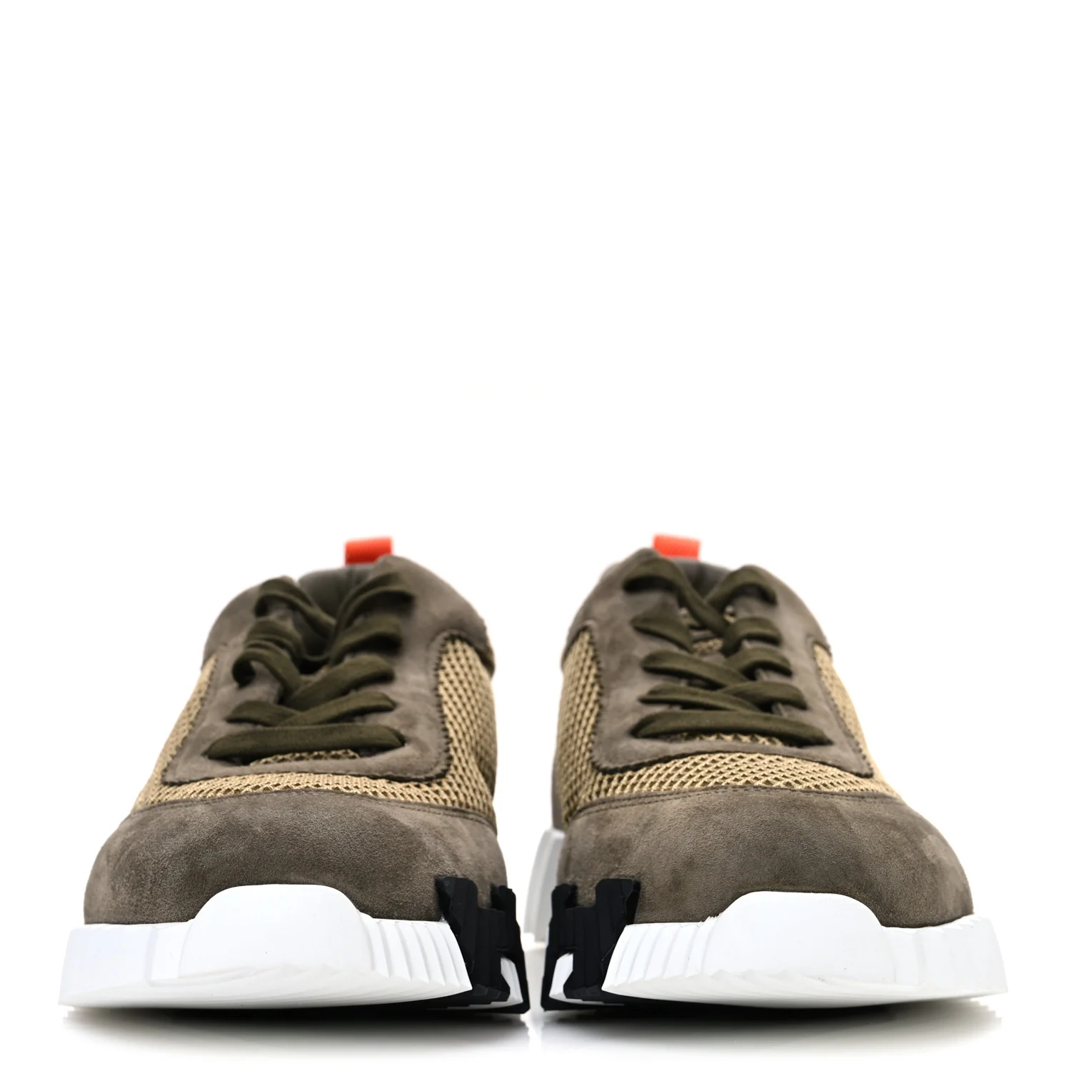 Air Mesh Suede Goatskin Mens Bouncing Sneakers 42 Vert Toundra - Top Club