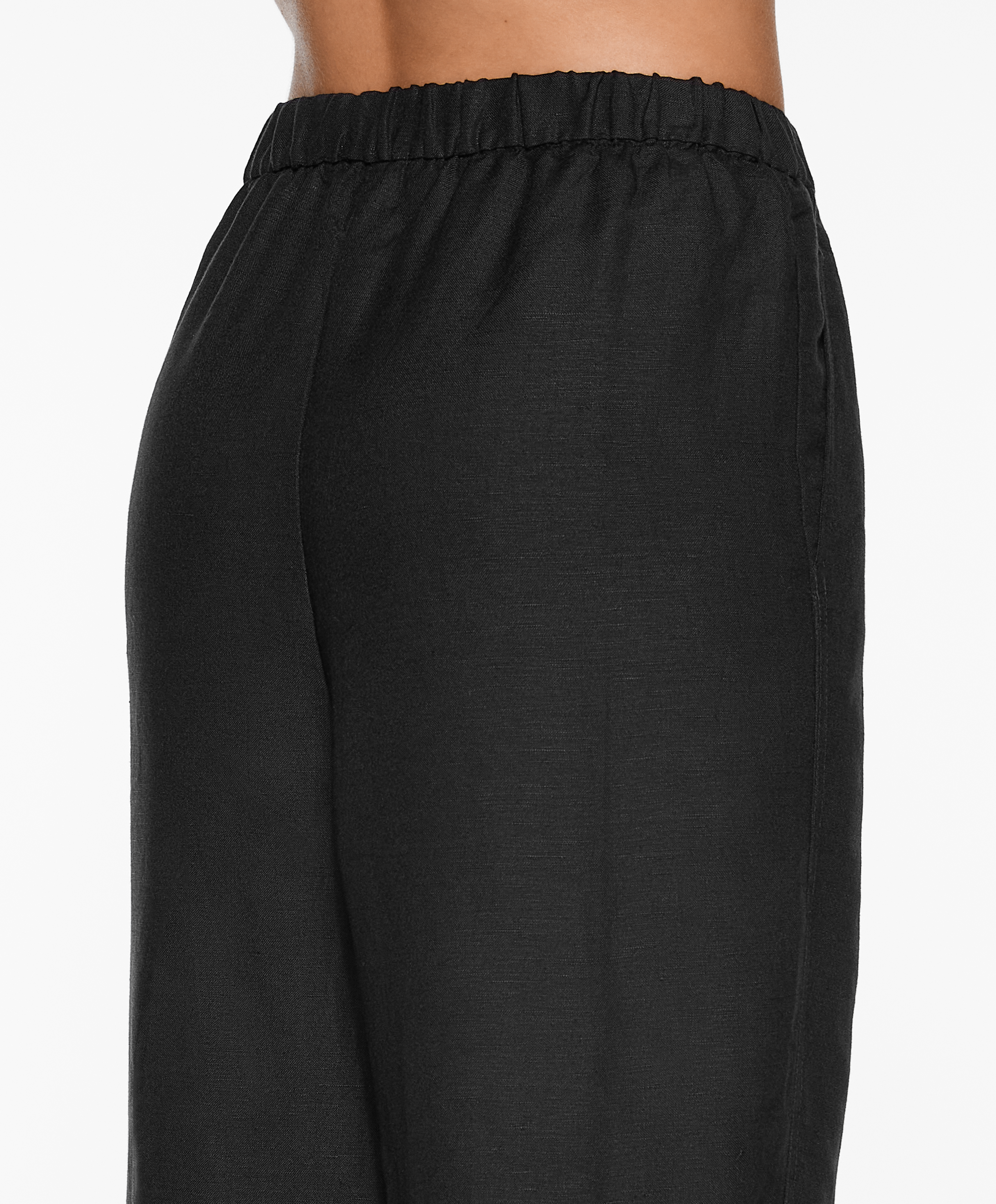 OYSHO Slim-fit trousers with linen
