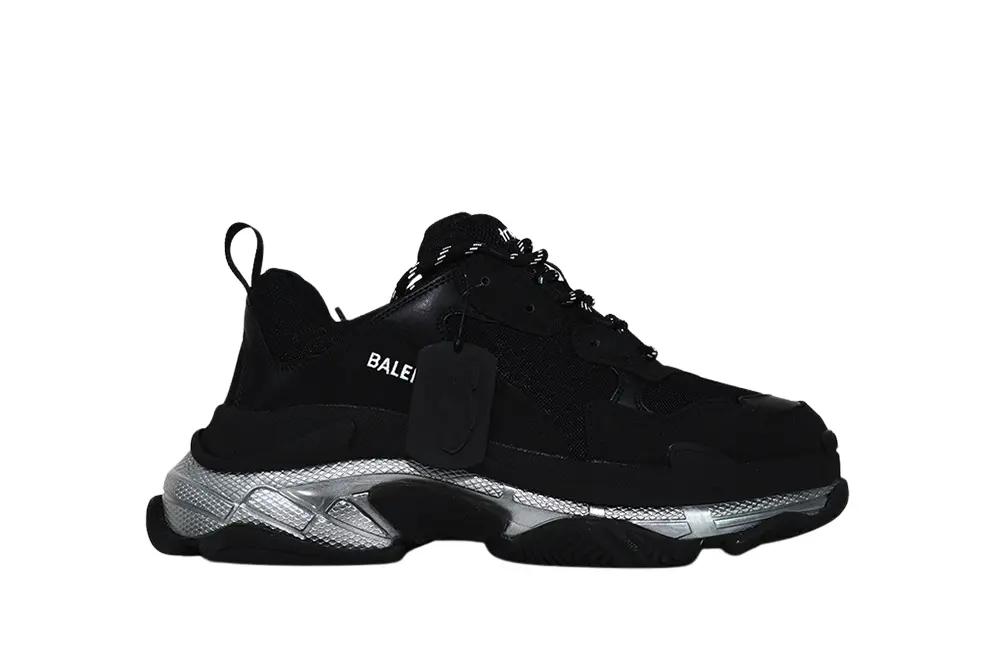 BALENCIAGA TRIPLE S SNEKAER  Black Silver - Sneaker Replica Workshop