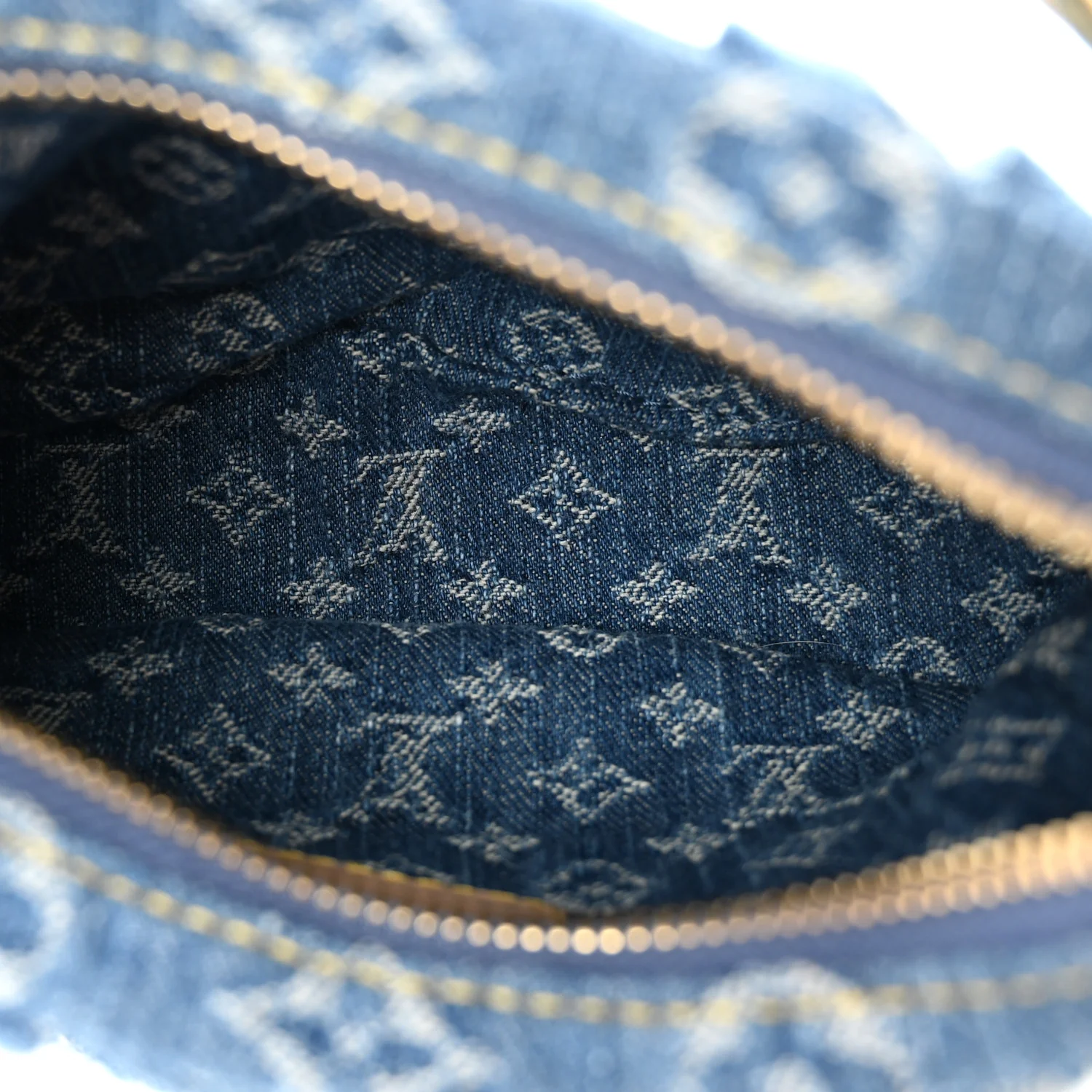 Monogram Denim Pochette Valley Blue - Top Club
