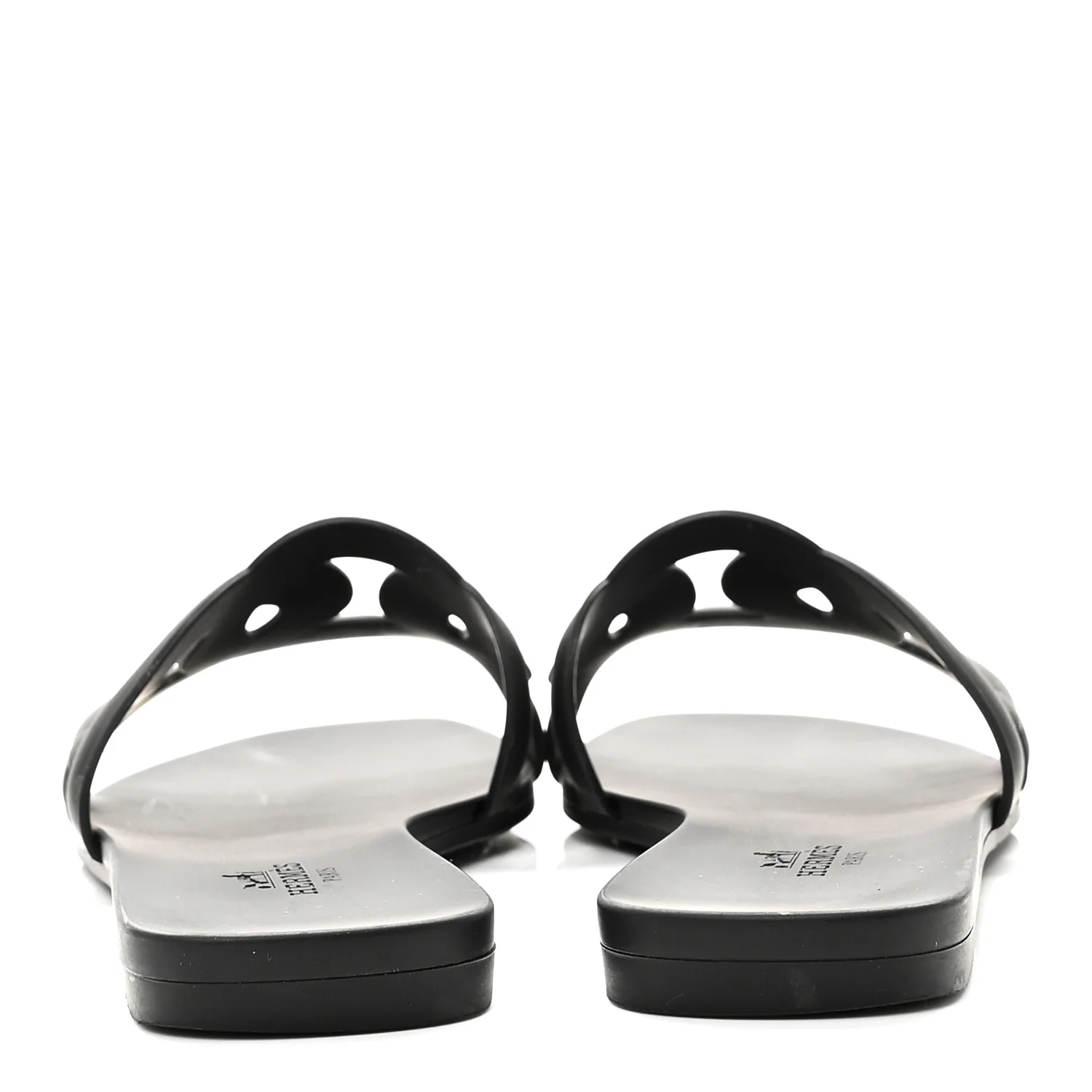 Rubber Aloha Sandals 35 Black - Top Club