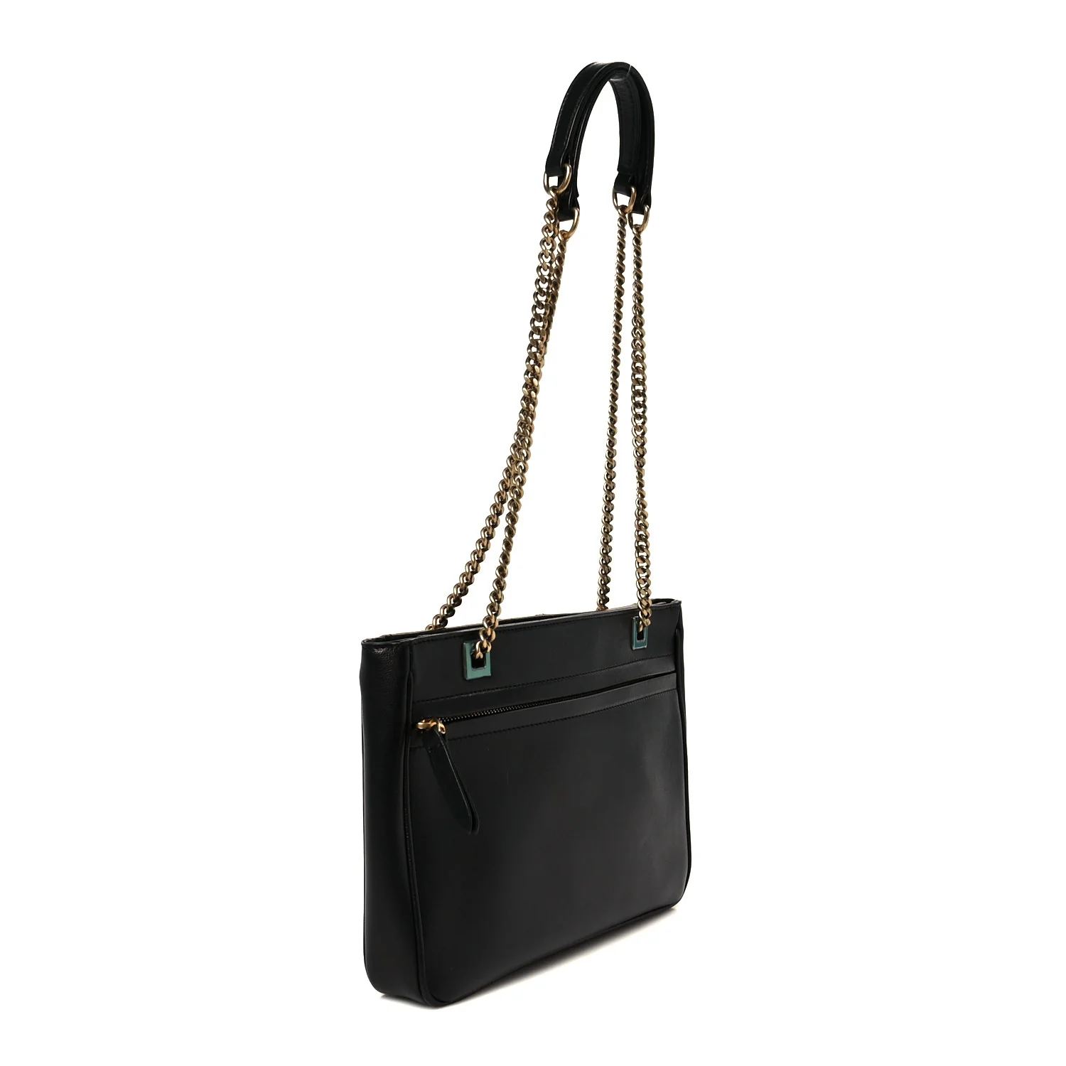 Nappa Small Viva Superstar Shopping Tote Black Brown - Top Club