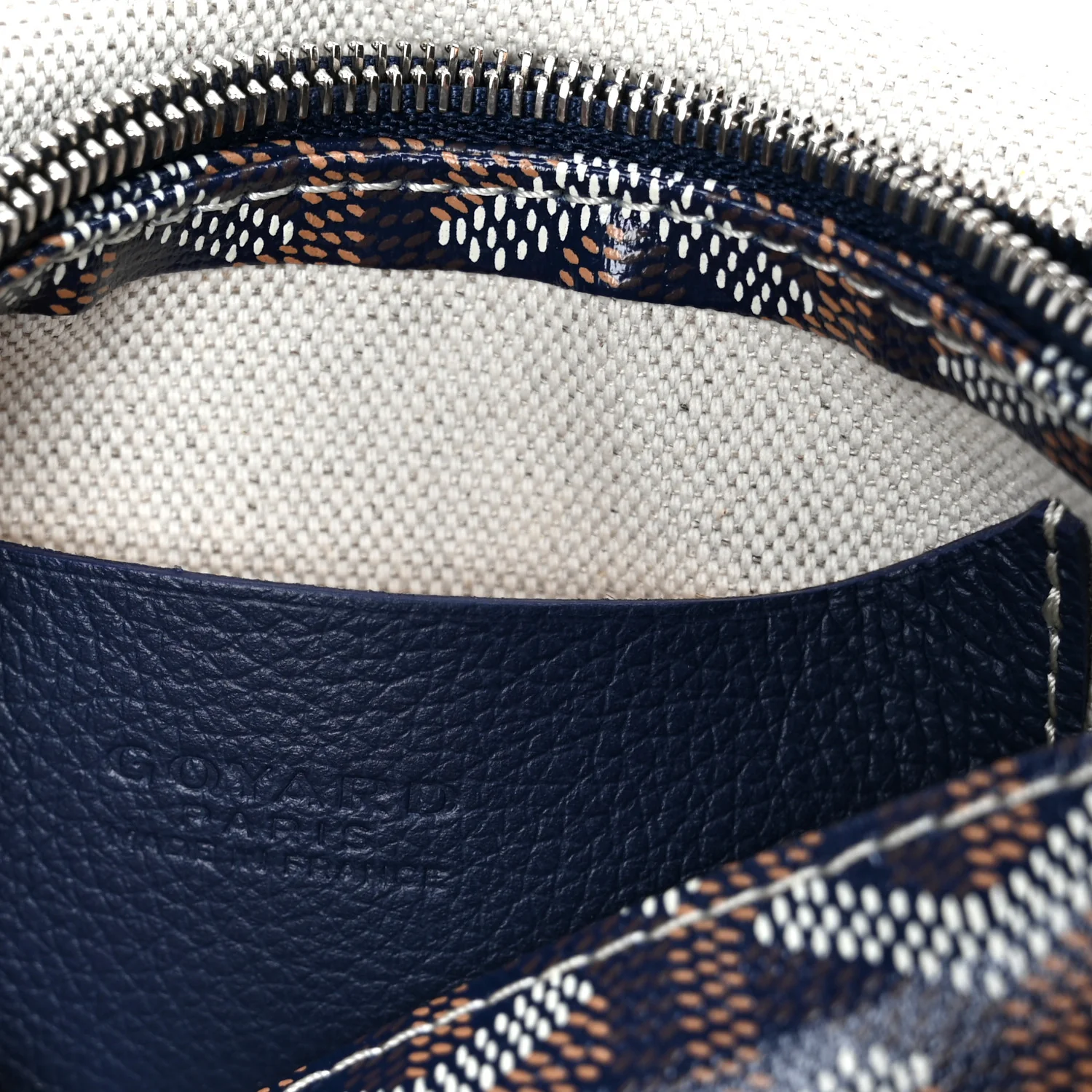Goyardine Plumet Wallet Clutch Navy - Top Club