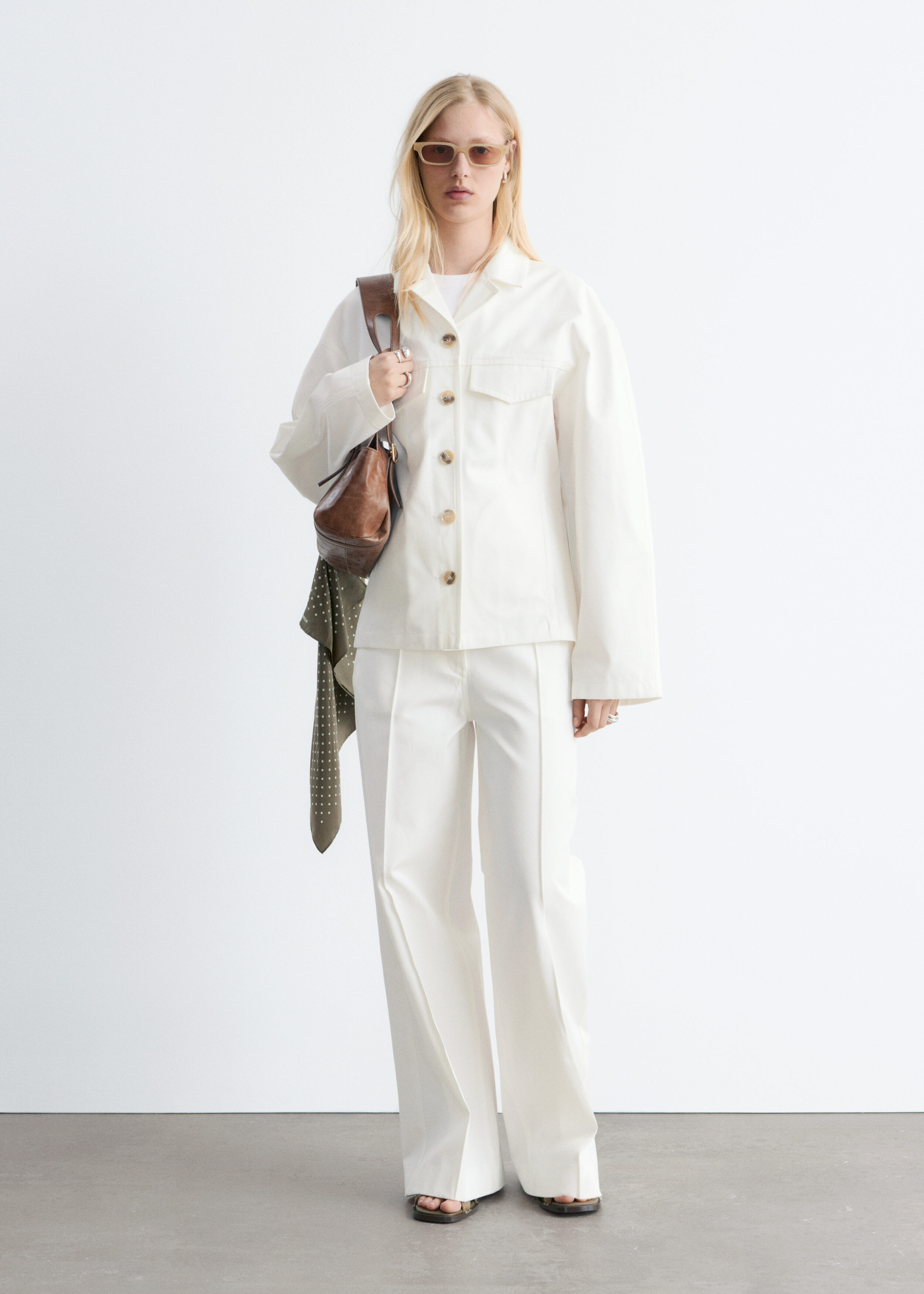 & Other Stories COTTON TWILL TAILORED JACKET