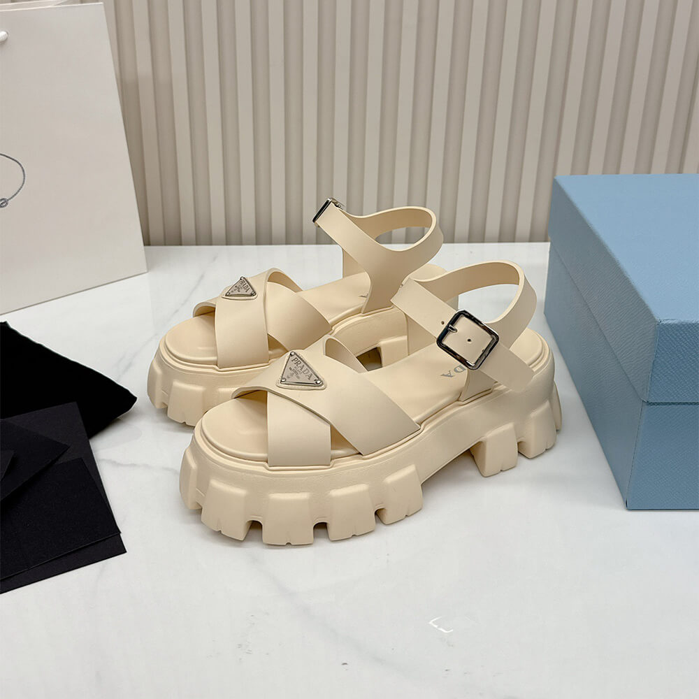 PRADA Monolith rubber sandals - Top Club