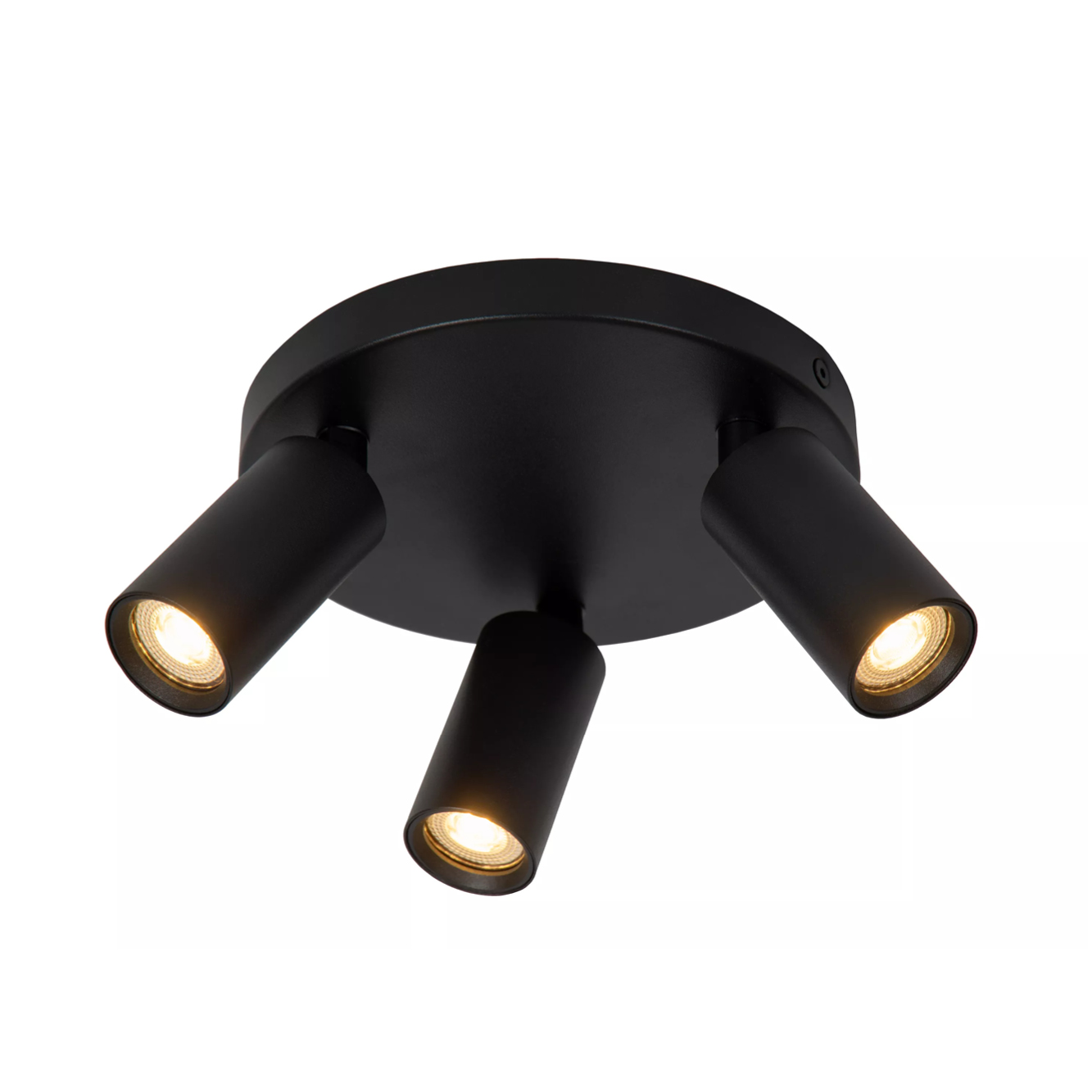 RITMO PLAFONDSPOT Ø 18CM 3-LICHTS ZWART