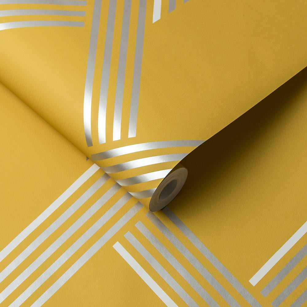Graham & Brown  vliesbehang  Vector Lemon Silver Graham & Brown  vliesbehang  Vector Lemon Silver