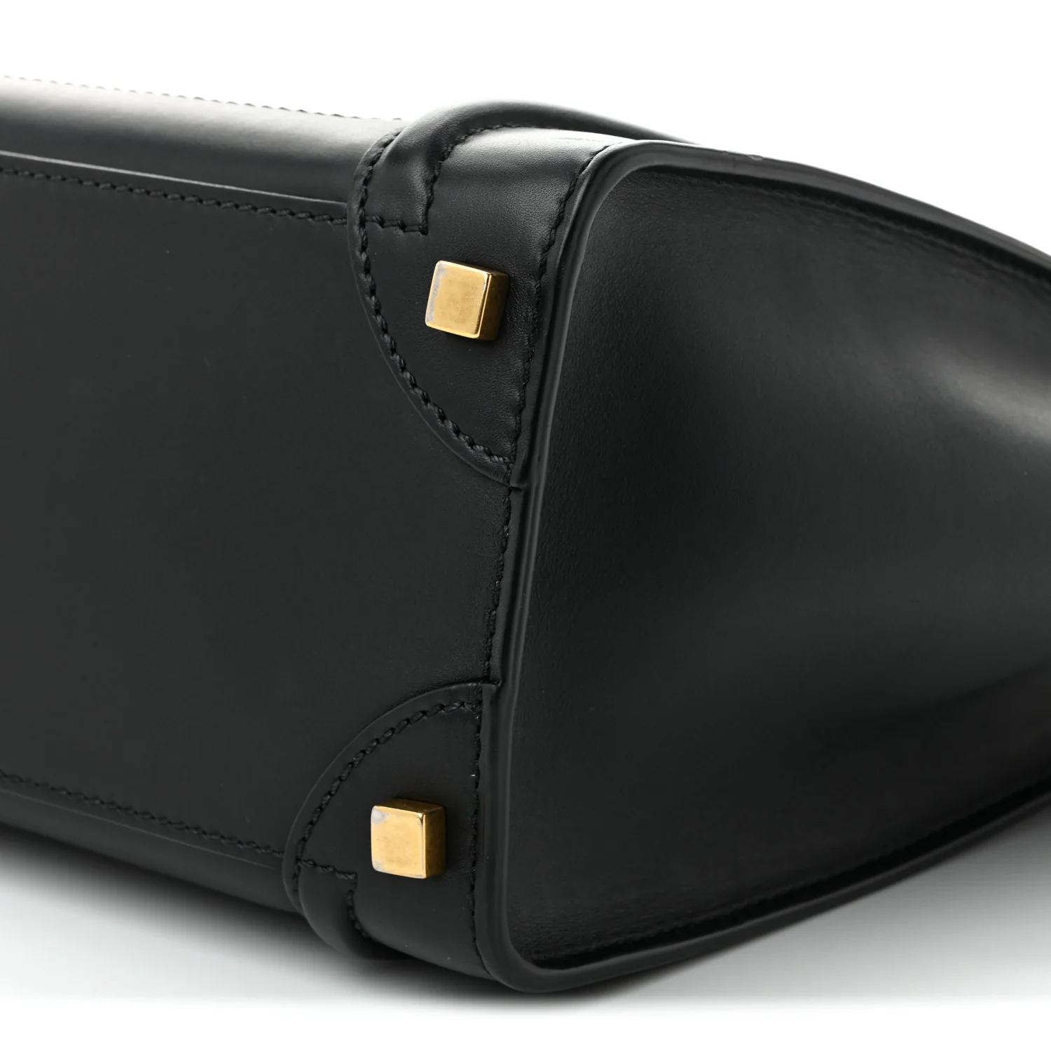 Smooth Calfskin Micro Luggage Black - Top Club