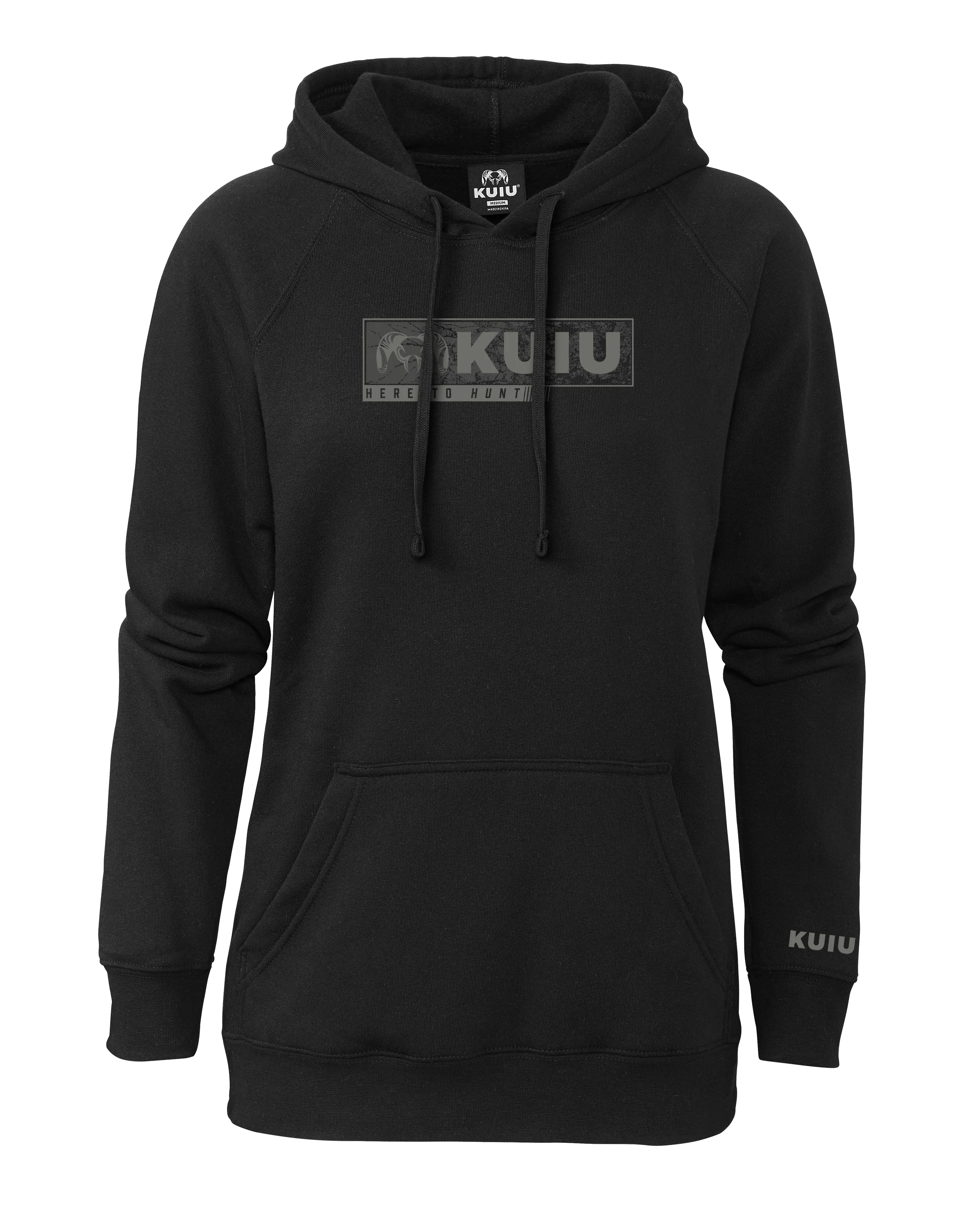 Women's Here to Hunt Gritstone Hoodie | Black