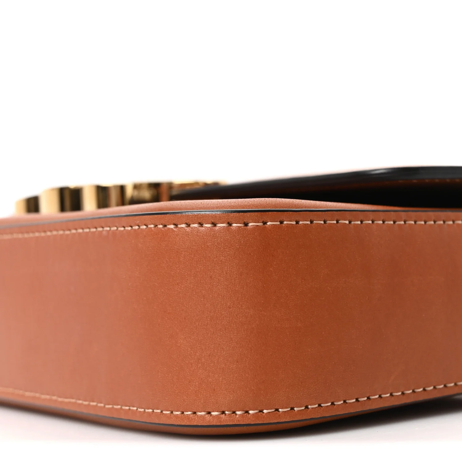Natural Calfskin Triomphe Shoulder Bag Tan - Top Club