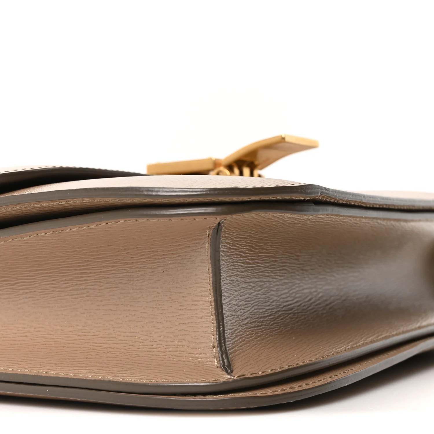 Liege Calfskin Medium Classic Box Flap Bag Taupe - Top Club