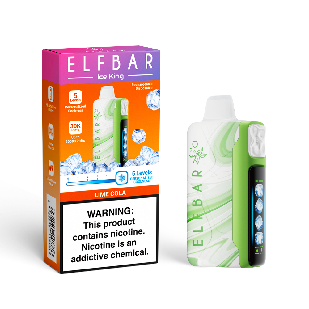ELF BAR ICE KING 30K Rechargeable Disposable Vape (All Flavours)