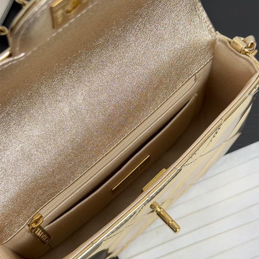 CHANEL Mini Flap Bag with Top Handle(high-end grade) - Top Club
