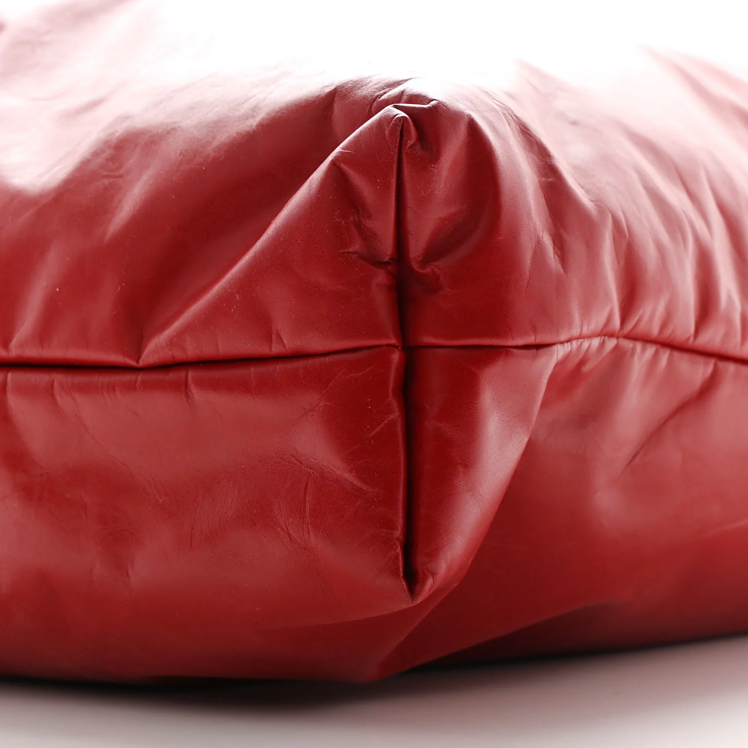 Calfskin Polly Tote Red - Top Club