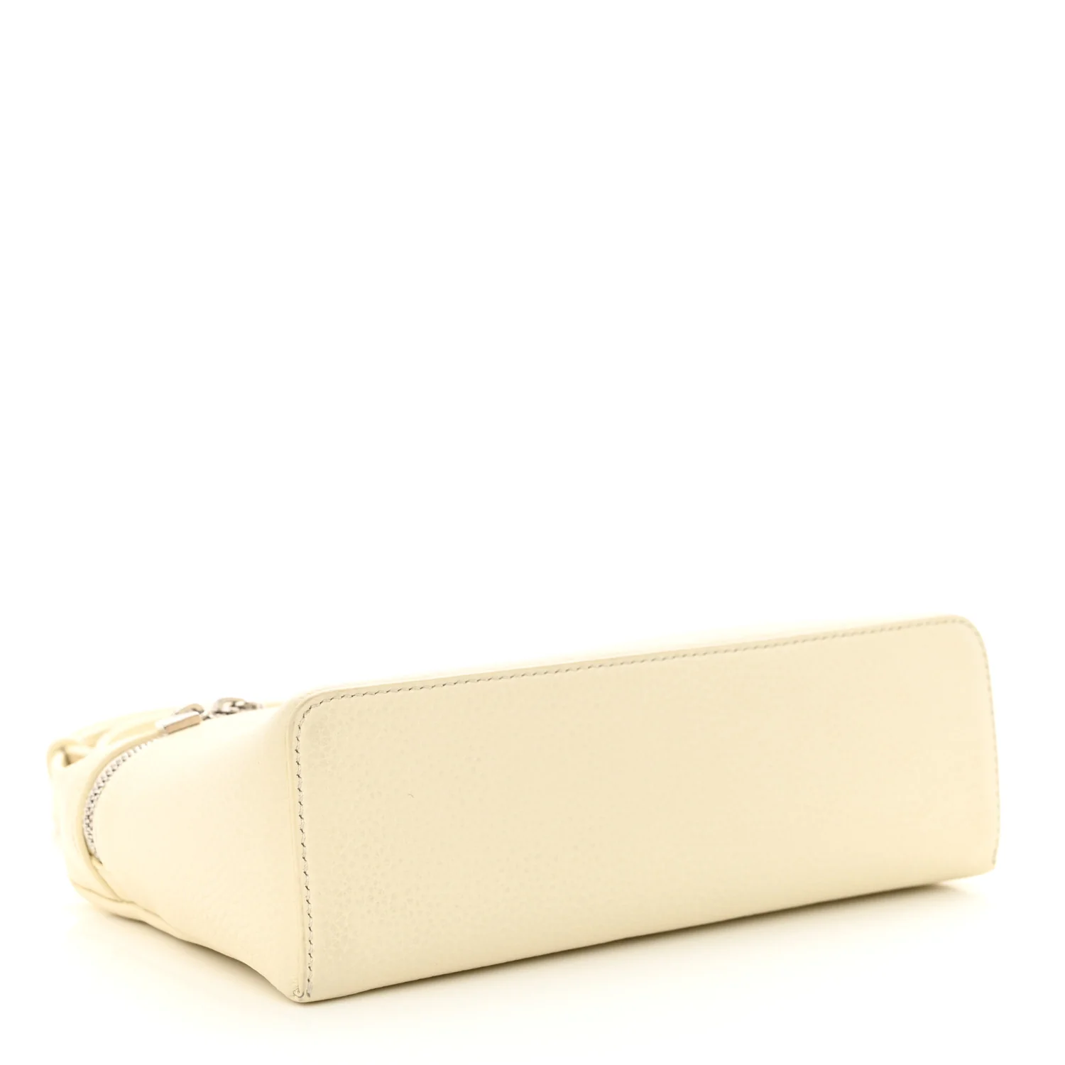 Grained Calfskin L19 Extra Pocket Pouch Whisper White - Top Club