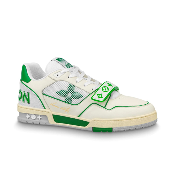 LOUIS VUITTON TRAINER GREEN MESH   LVS017 - Sneaker Replica Workshop
