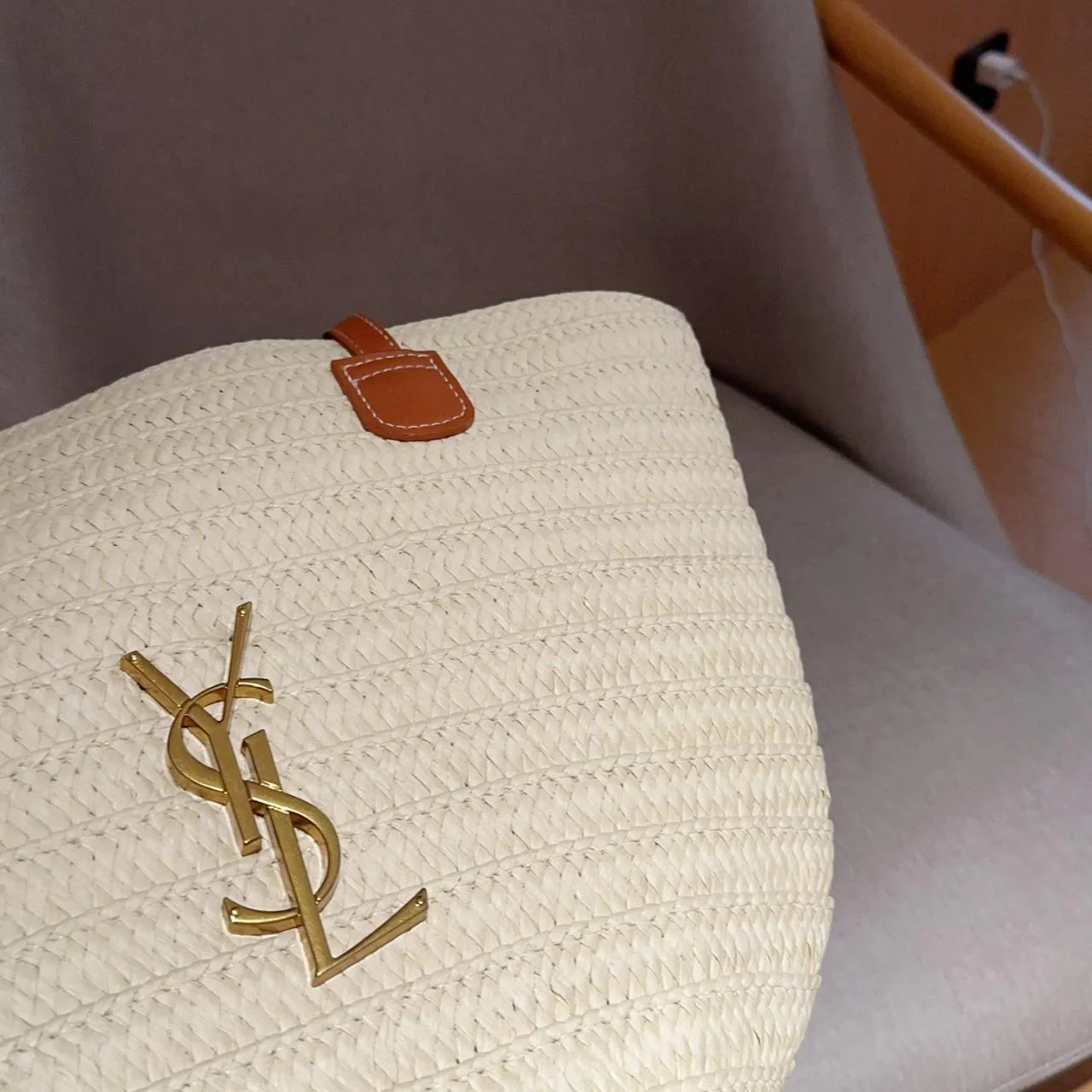 SAINT LAURENT ysl straw basket tote bag Tote - Top Club