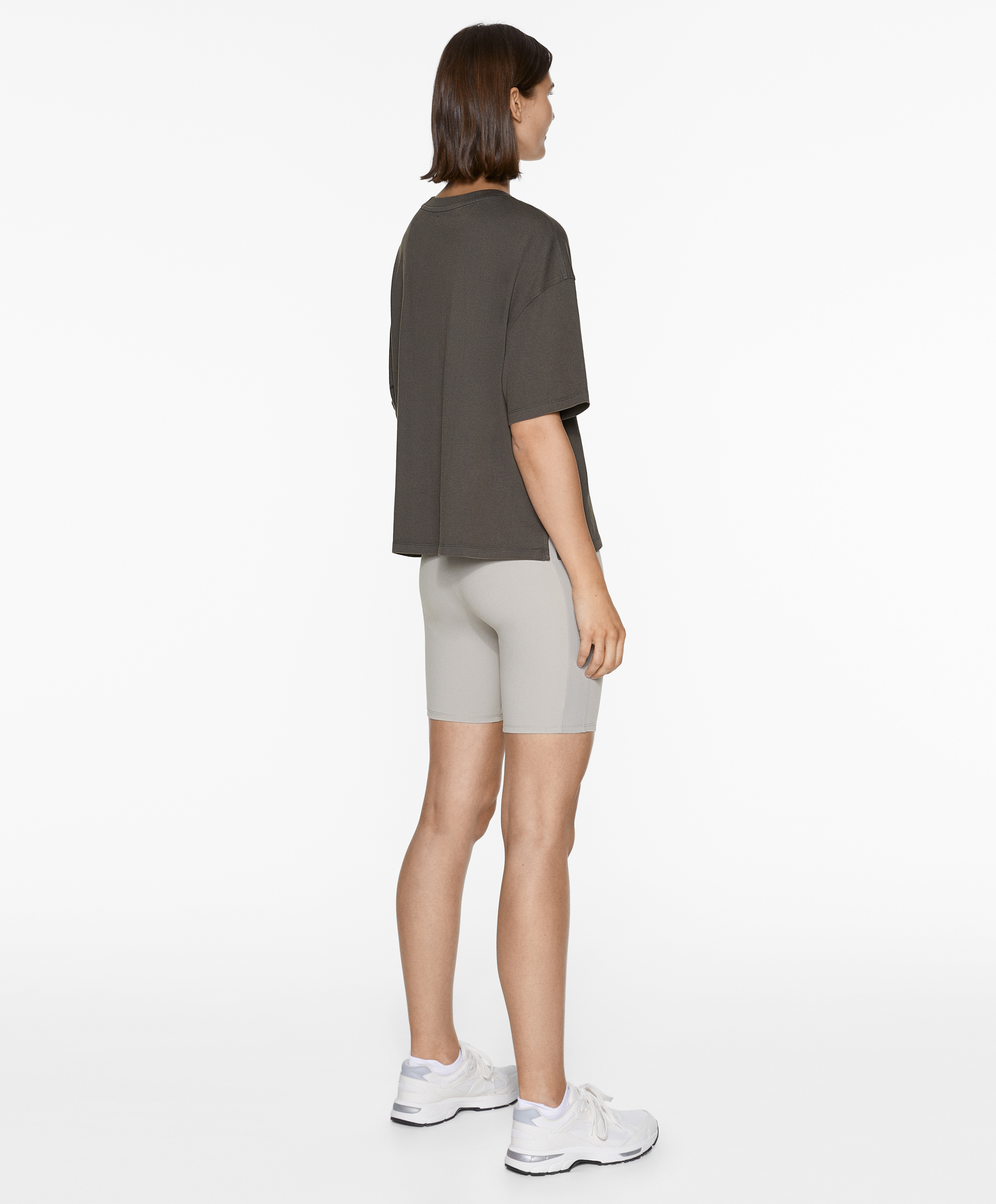 OYSHO 100% cotton short-sleeved T-shirt