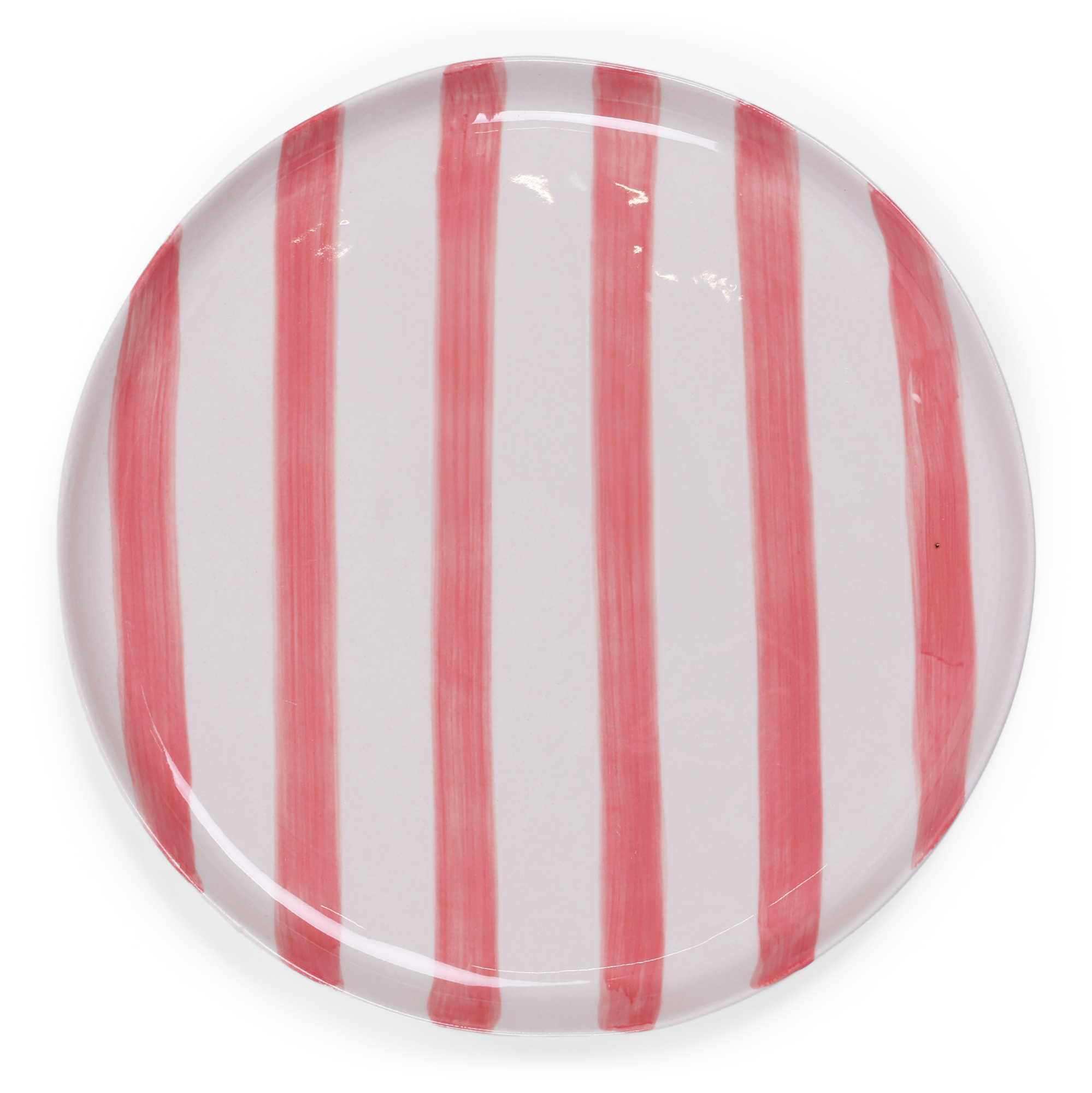 Ontbijtbord Bowie Stripe 21 cm pink
