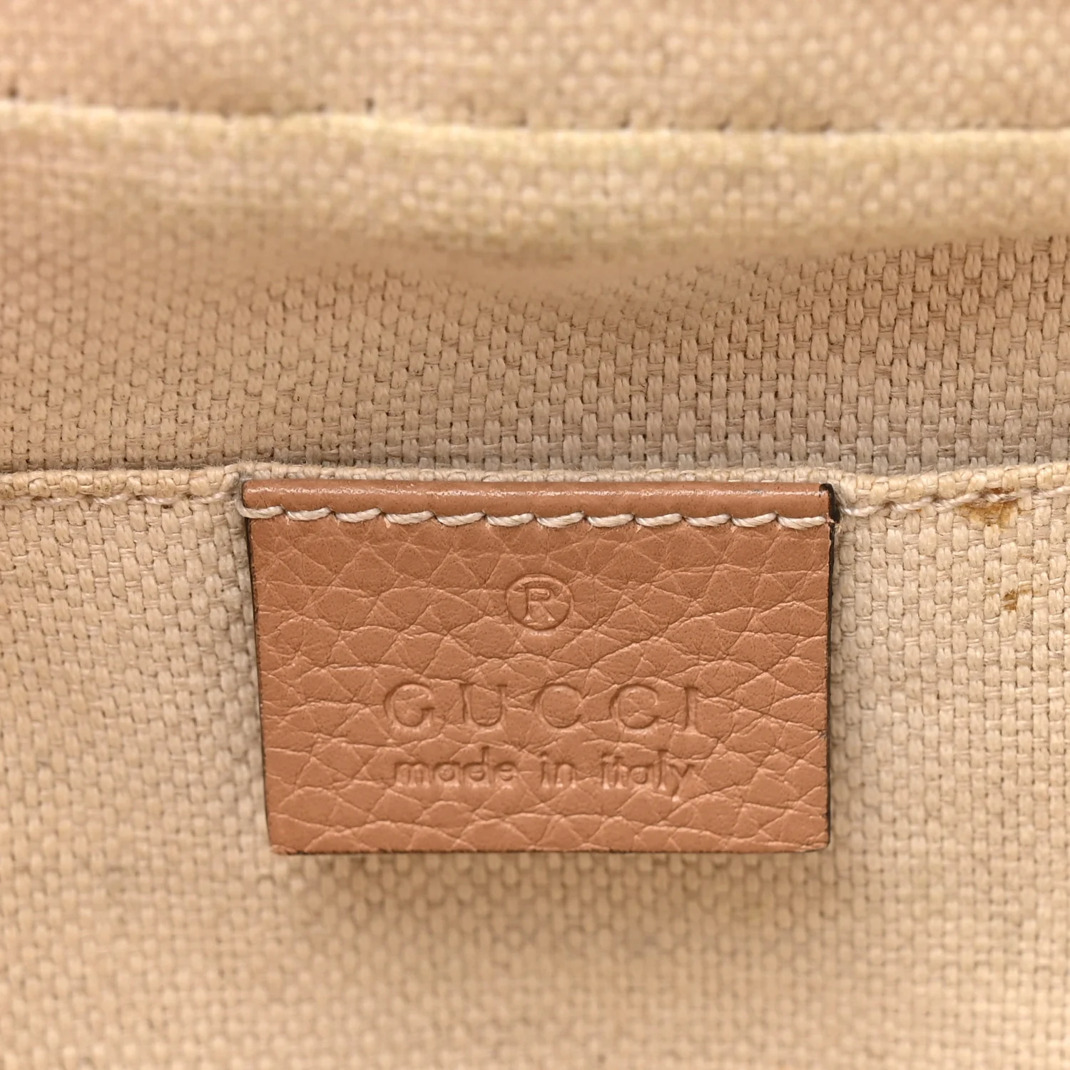 Pebbled Calfskin Small Soho Disco Bag Rose Beige - Top Club