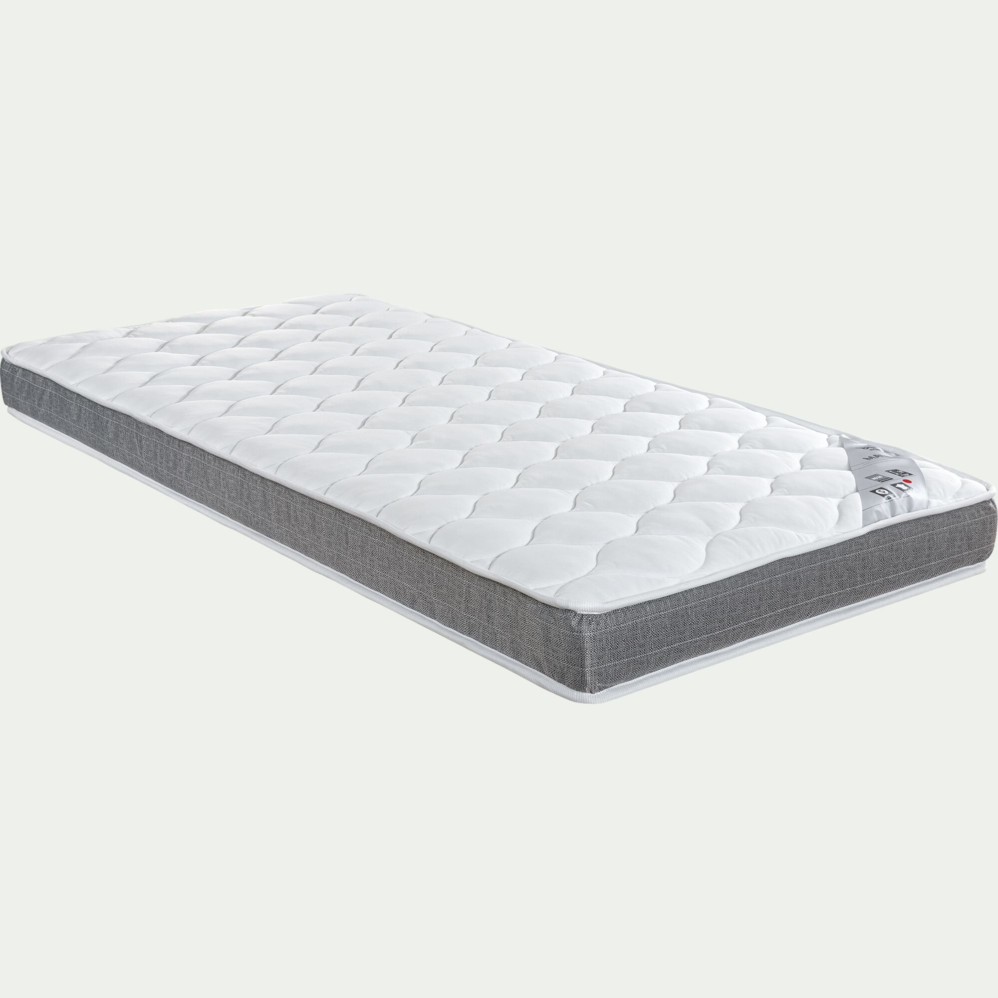 MADIE - Matelas alinea en mousse accueil équilibré 15cm 90x190cm - blanc
