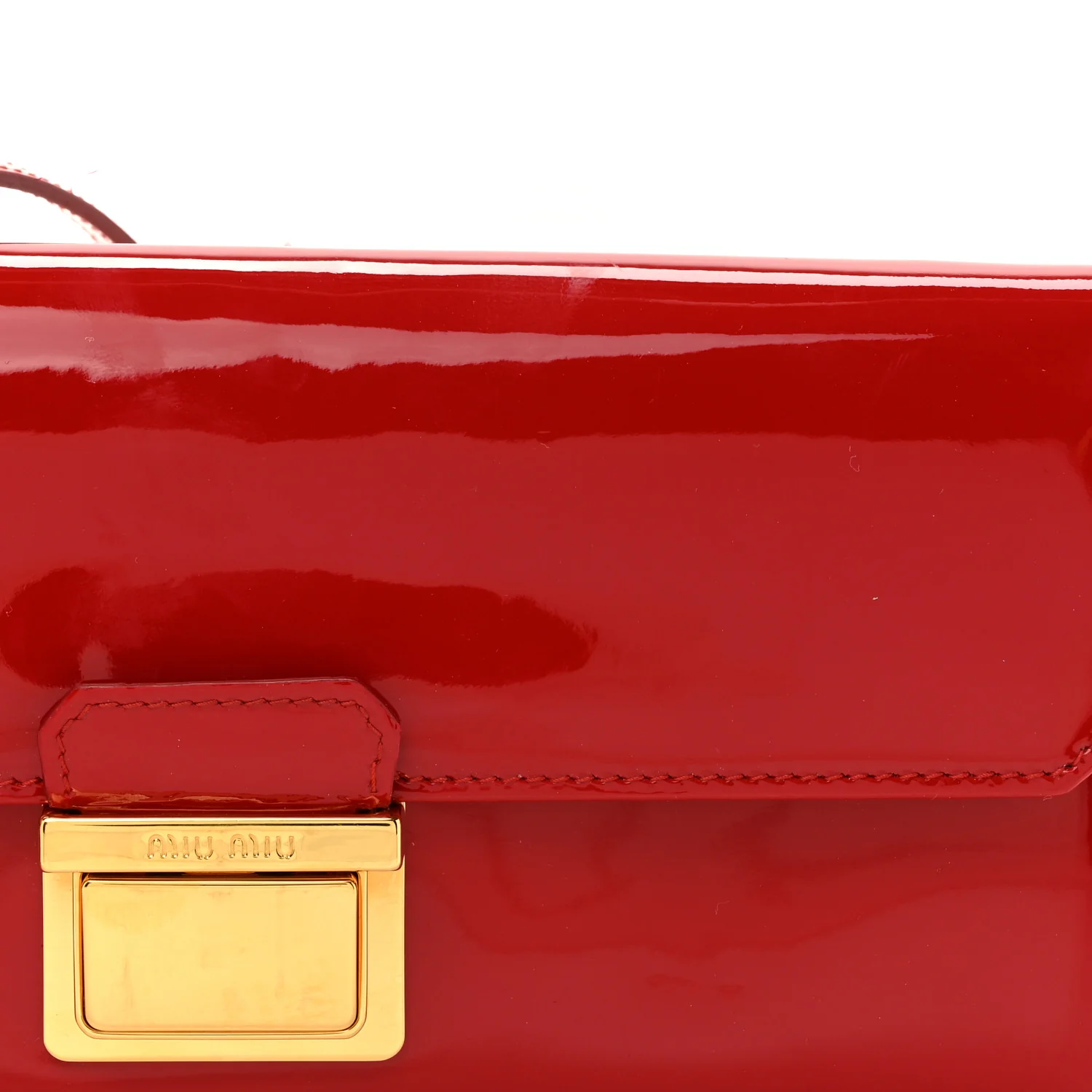 Vernice Madras Wallet On Chain Rosso - Top Club