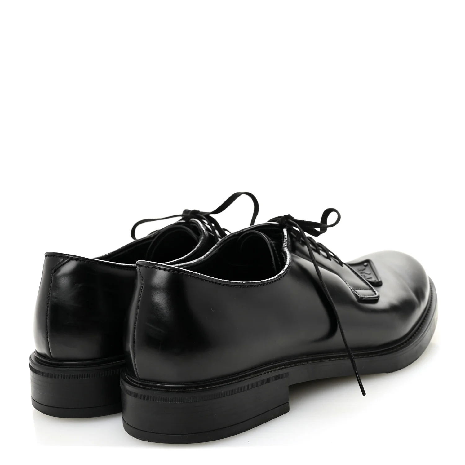 Spazzolato Triangle Mens Derby Loafers 8 Black - Top Club