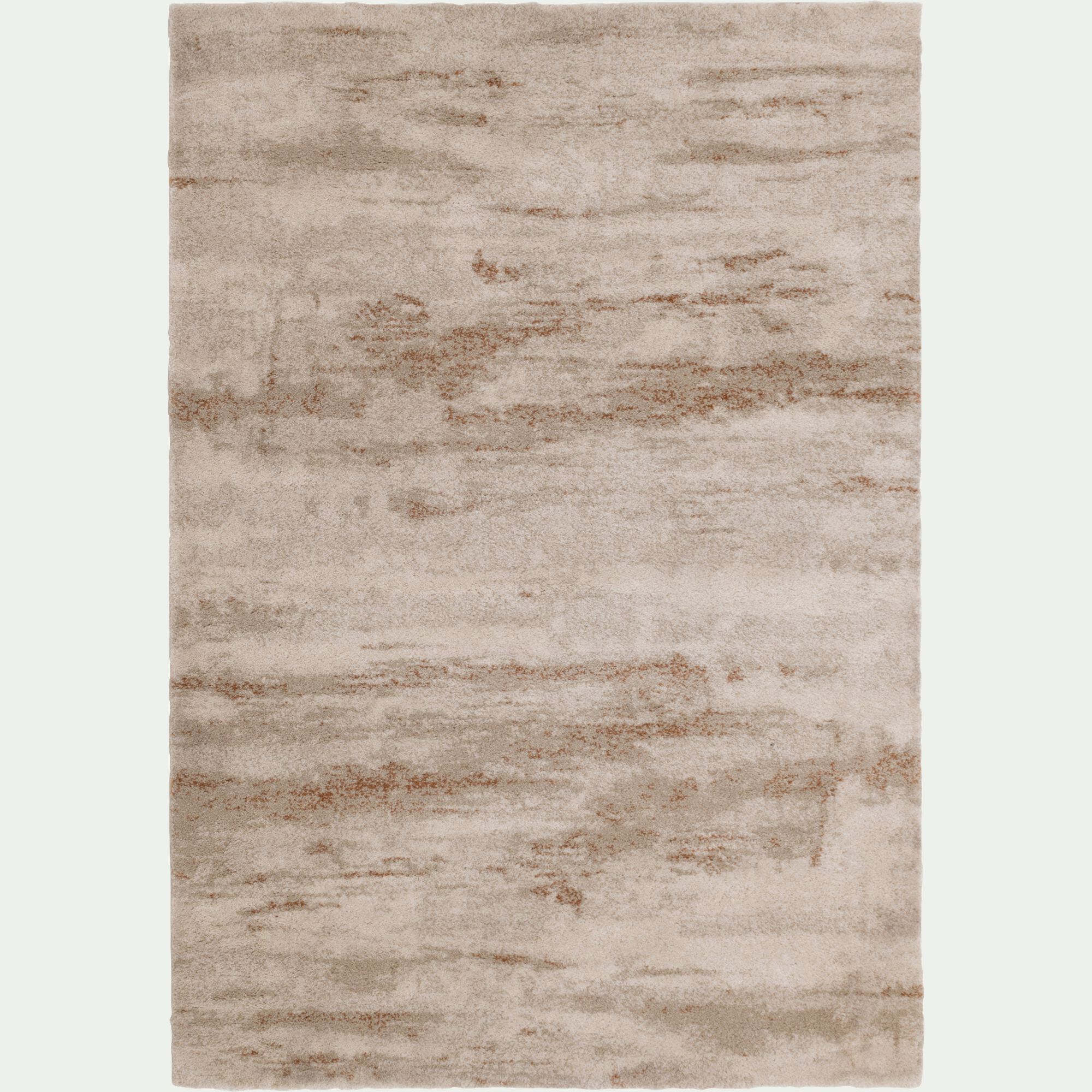 MAUD - Tapis shaggy à motifs 160x230cm - beige